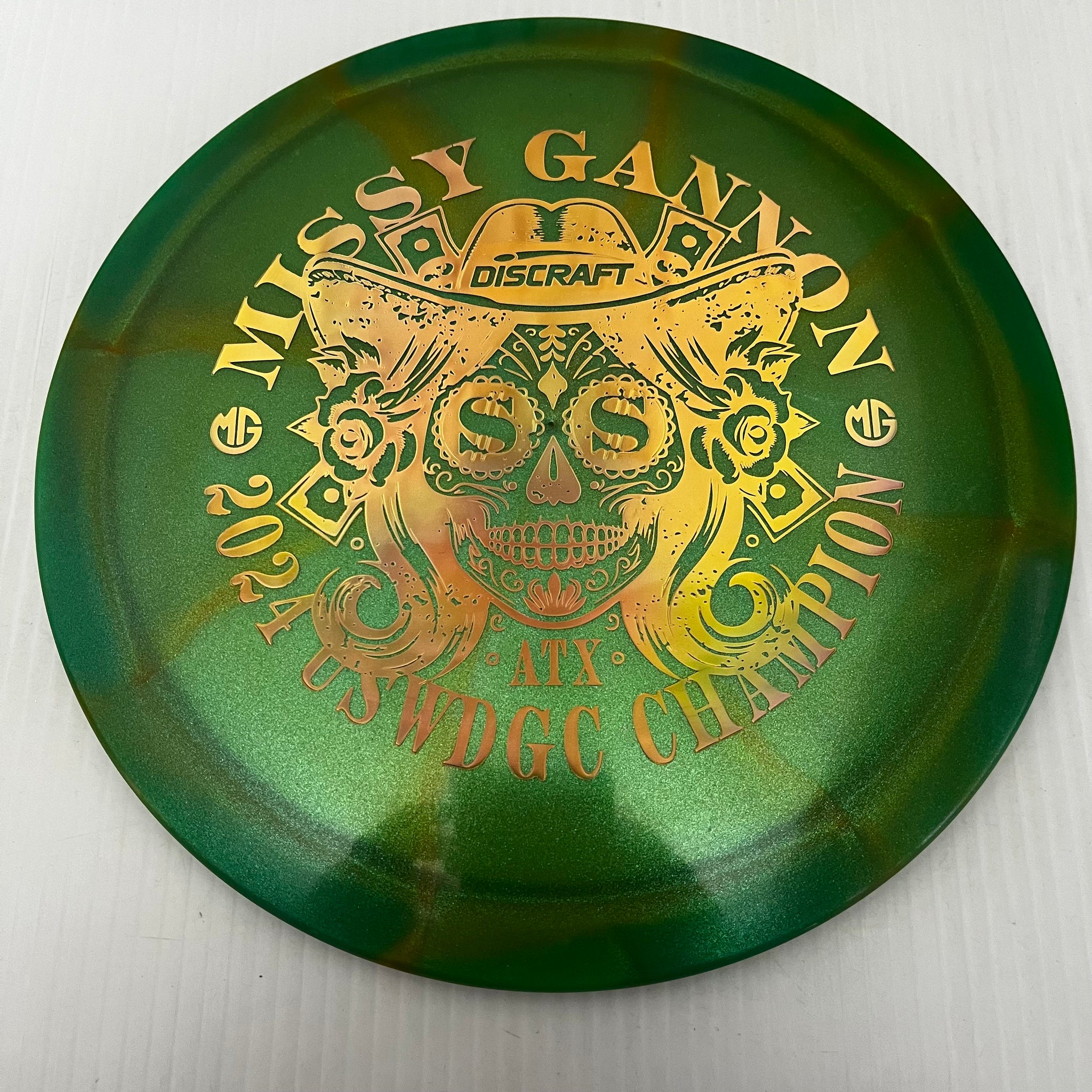 Discraft 2024 Missy Gannon USWDGC Champion Swirly Z Undertaker 9/5/-1/2