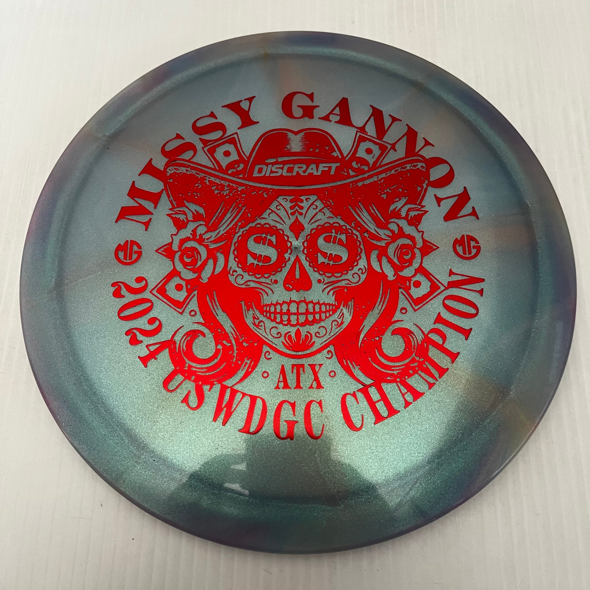 Discraft 2024 Missy Gannon USWDGC Champion Swirly Z Undertaker 9/5/-1/2