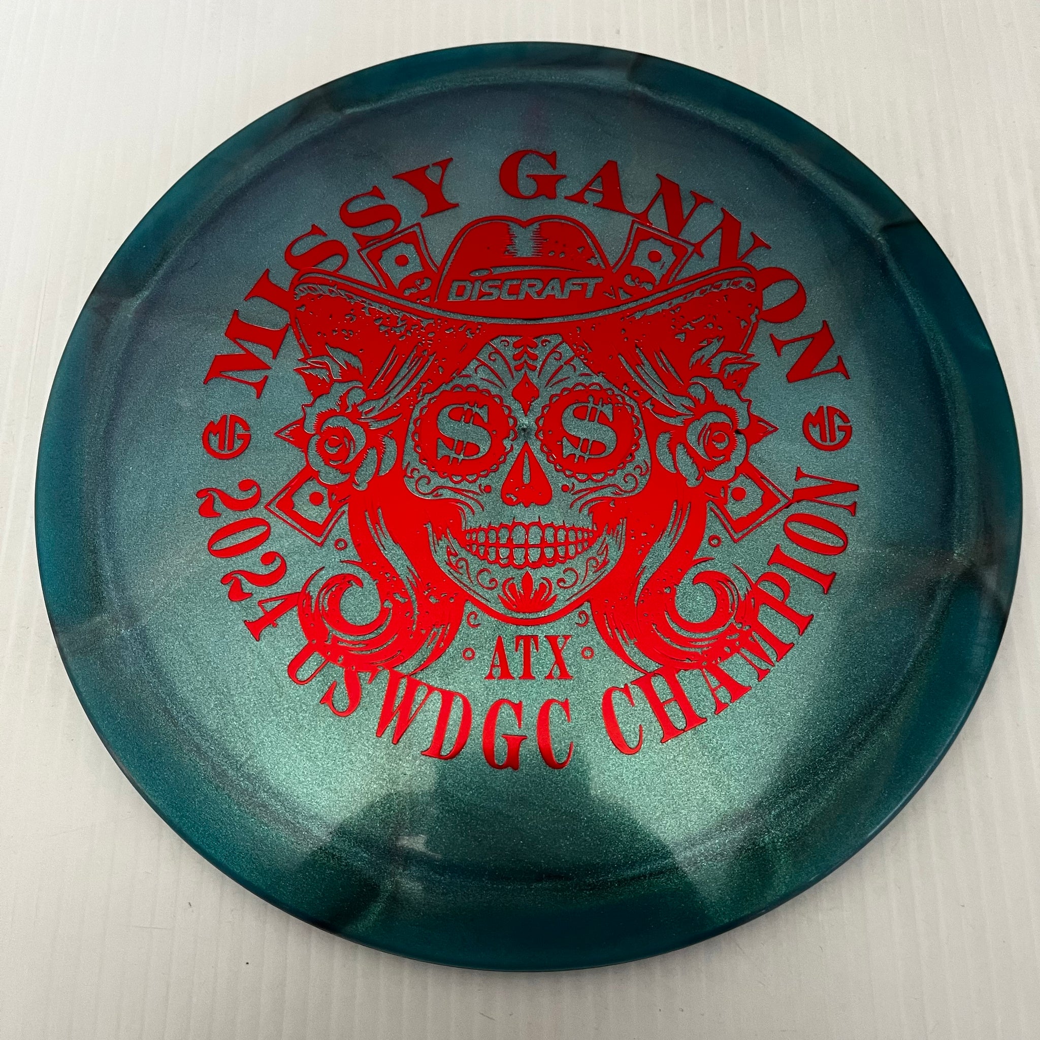 Discraft 2024 Missy Gannon USWDGC Champion Swirly Z Undertaker 9/5/-1/2