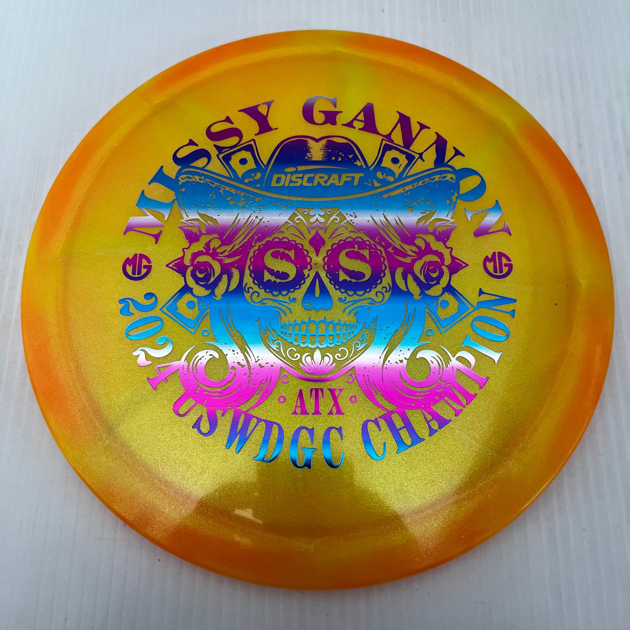 Discraft 2024 Missy Gannon USWDGC Champion Swirly Z Undertaker 9/5/-1/2