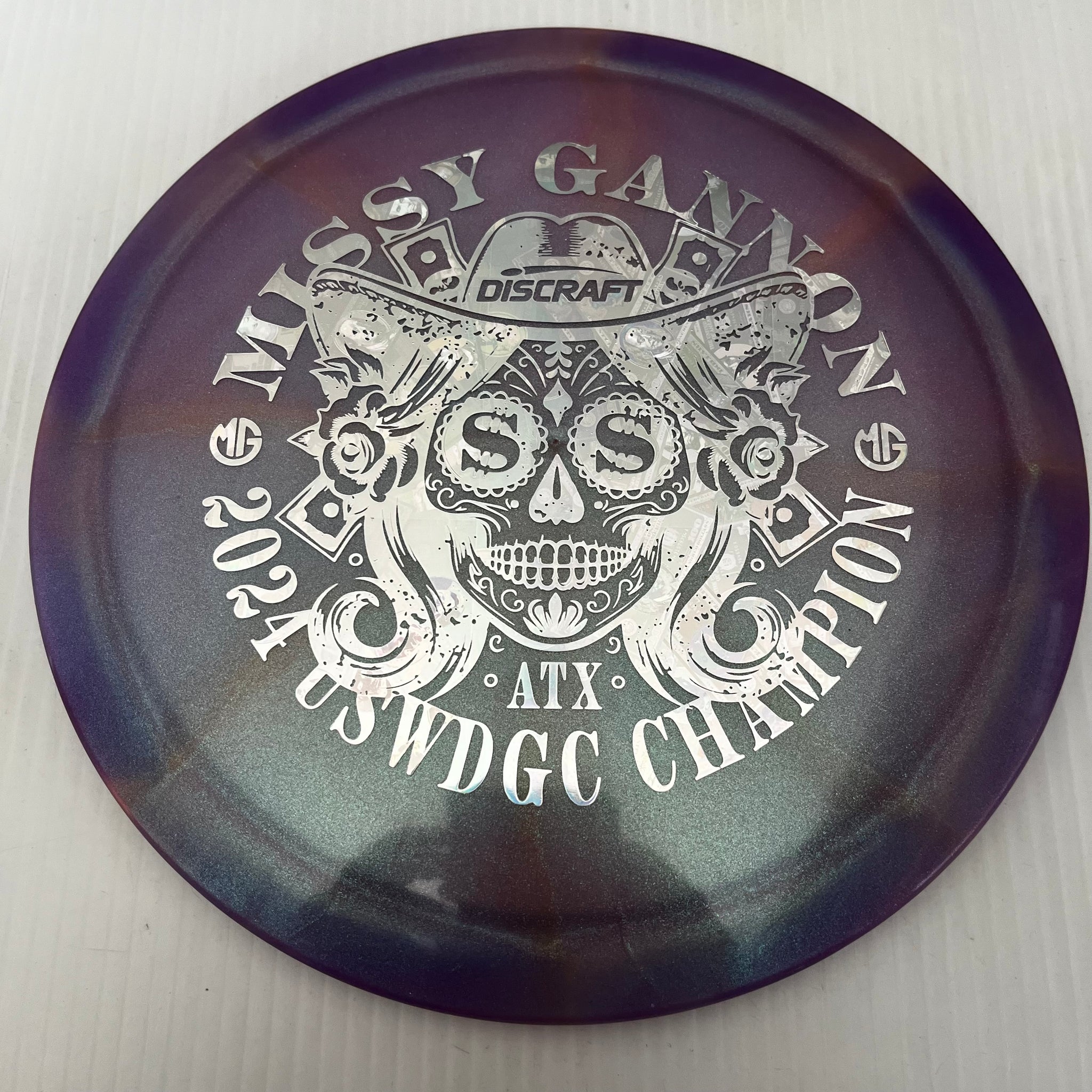 Discraft 2024 Missy Gannon USWDGC Champion Swirly Z Undertaker 9/5/-1/2