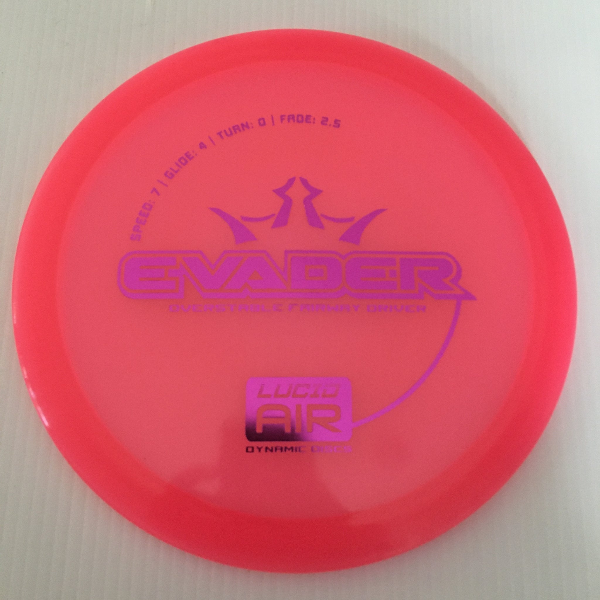 Dynamic Discs Lucid Air Evader 7/4/0/2.5