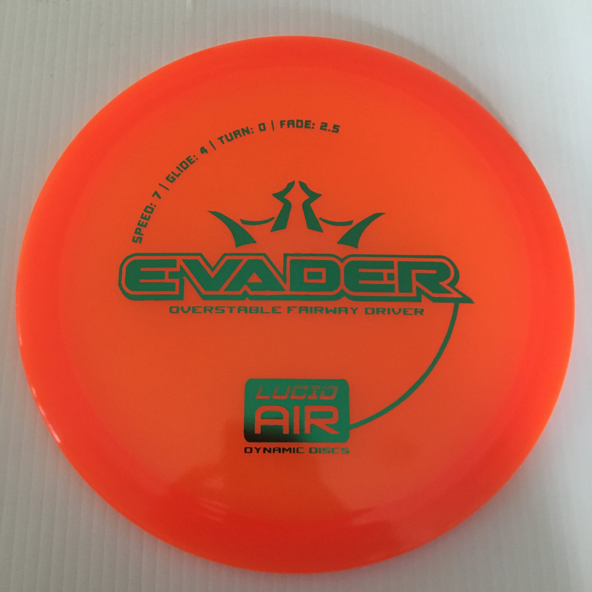 Dynamic Discs Lucid Air Evader 7/4/0/2.5