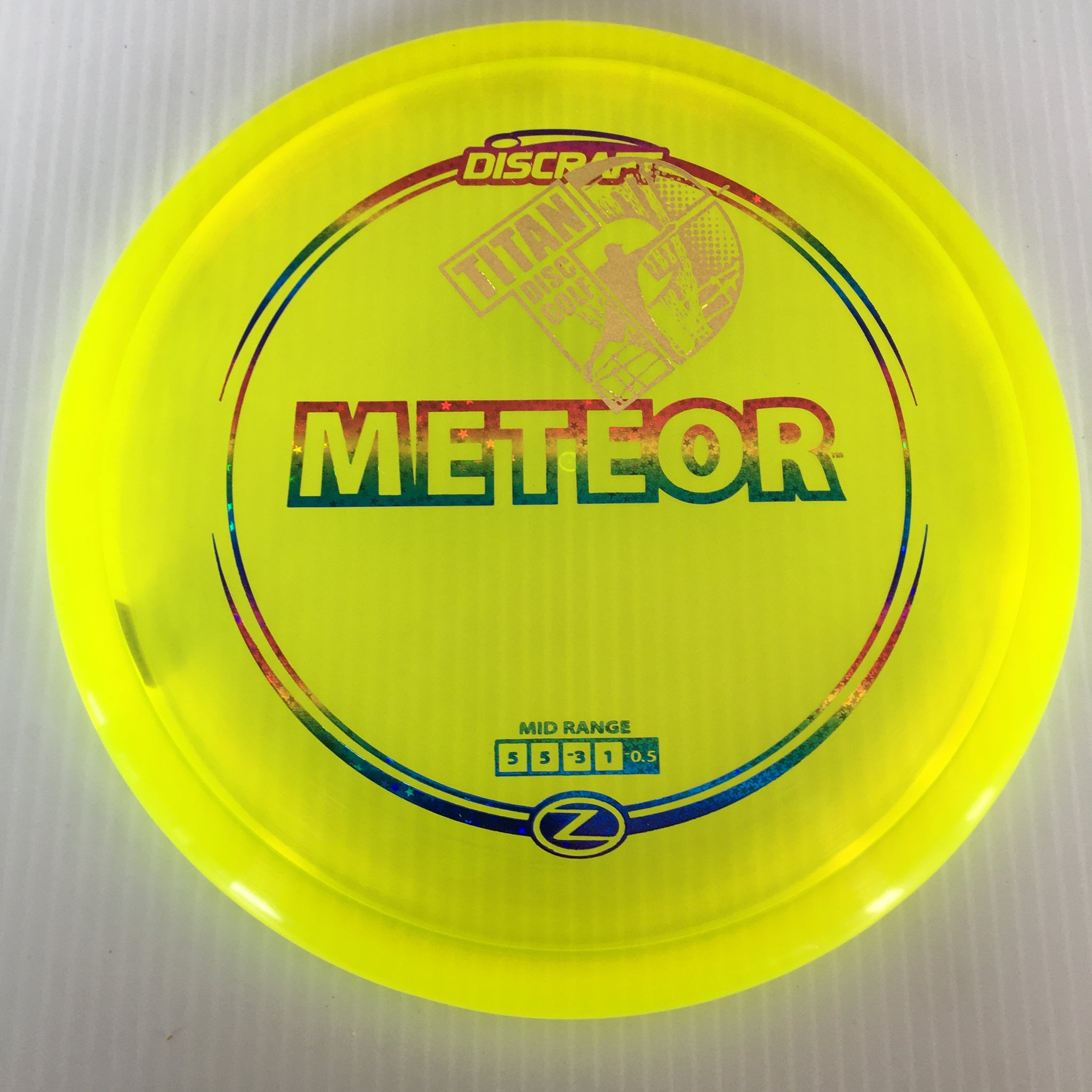 Discraft Z Meteor 5/5/-3/1 Titan Disc Golf Overstamp