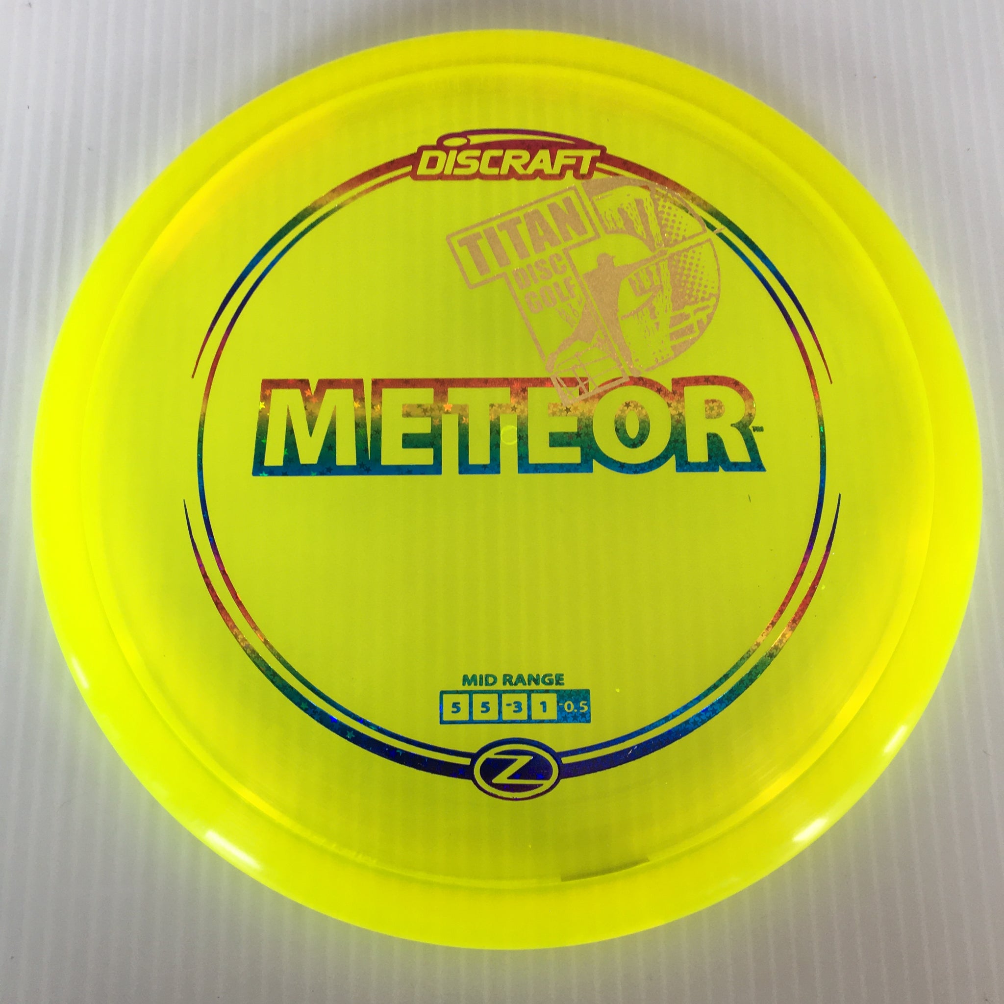 Discraft Z Meteor 5/5/-3/1 Titan Disc Golf Overstamp