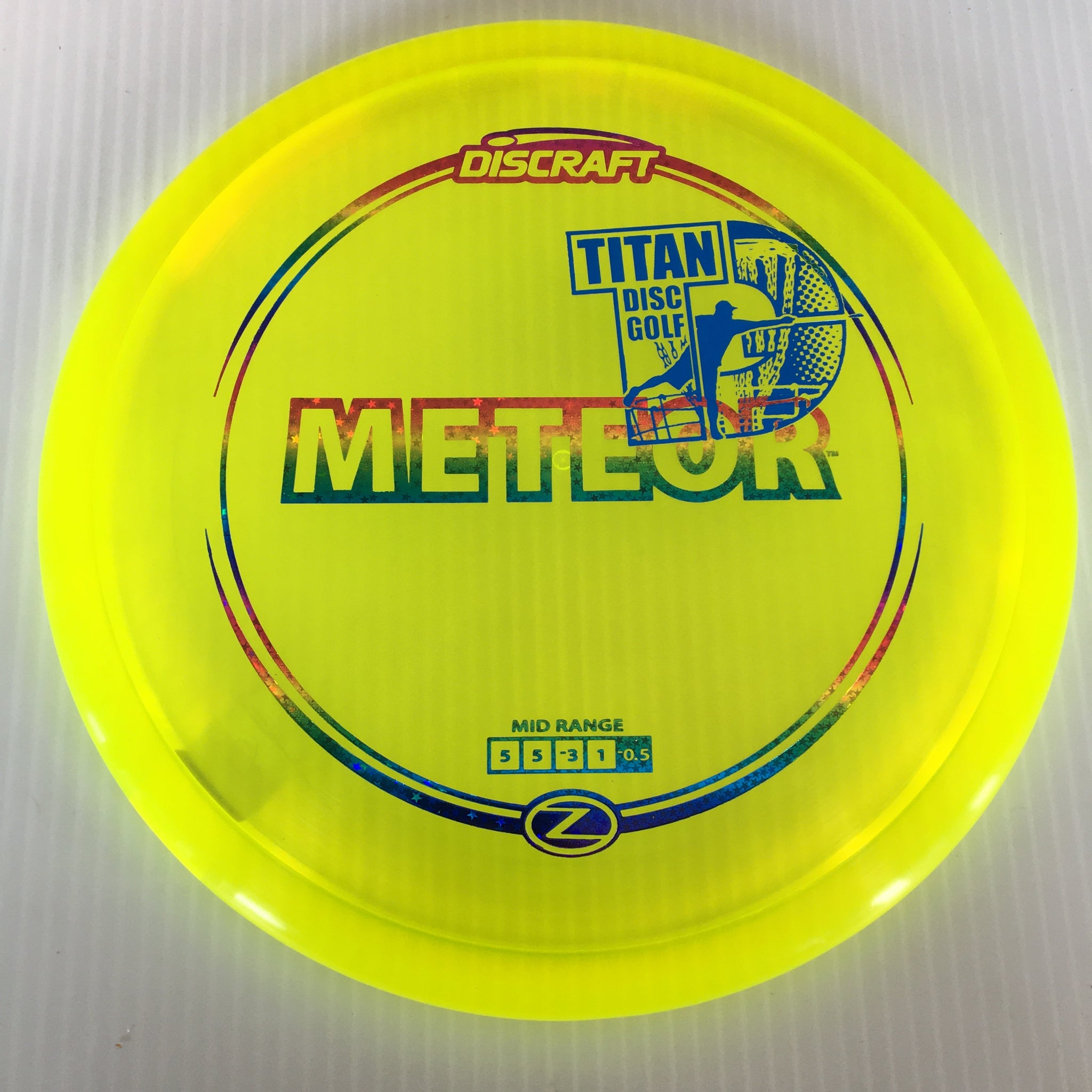 Discraft Z Meteor 5/5/-3/1 Titan Disc Golf Overstamp
