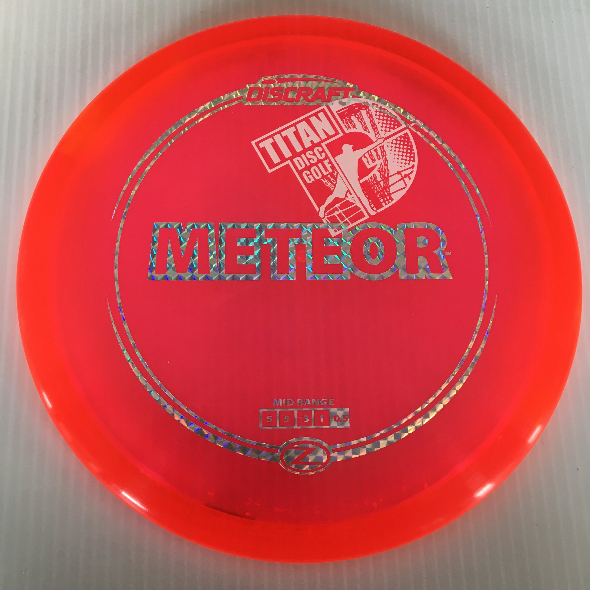 Discraft Z Meteor 5/5/-3/1 Titan Disc Golf Overstamp