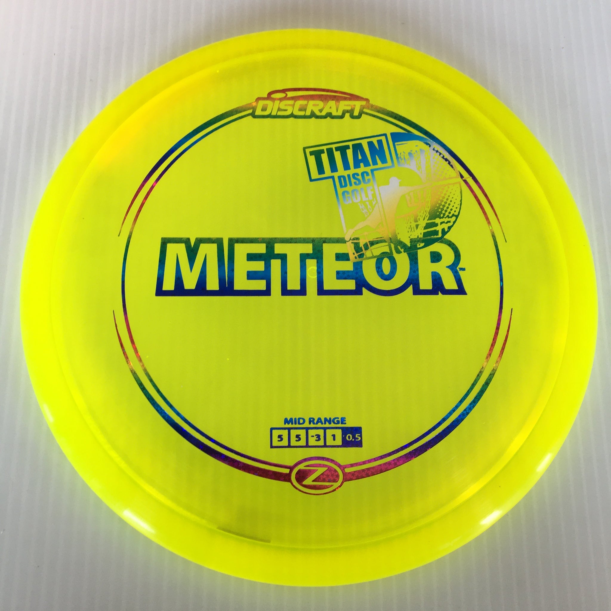 Discraft Z Meteor 5/5/-3/1 Titan Disc Golf Overstamp