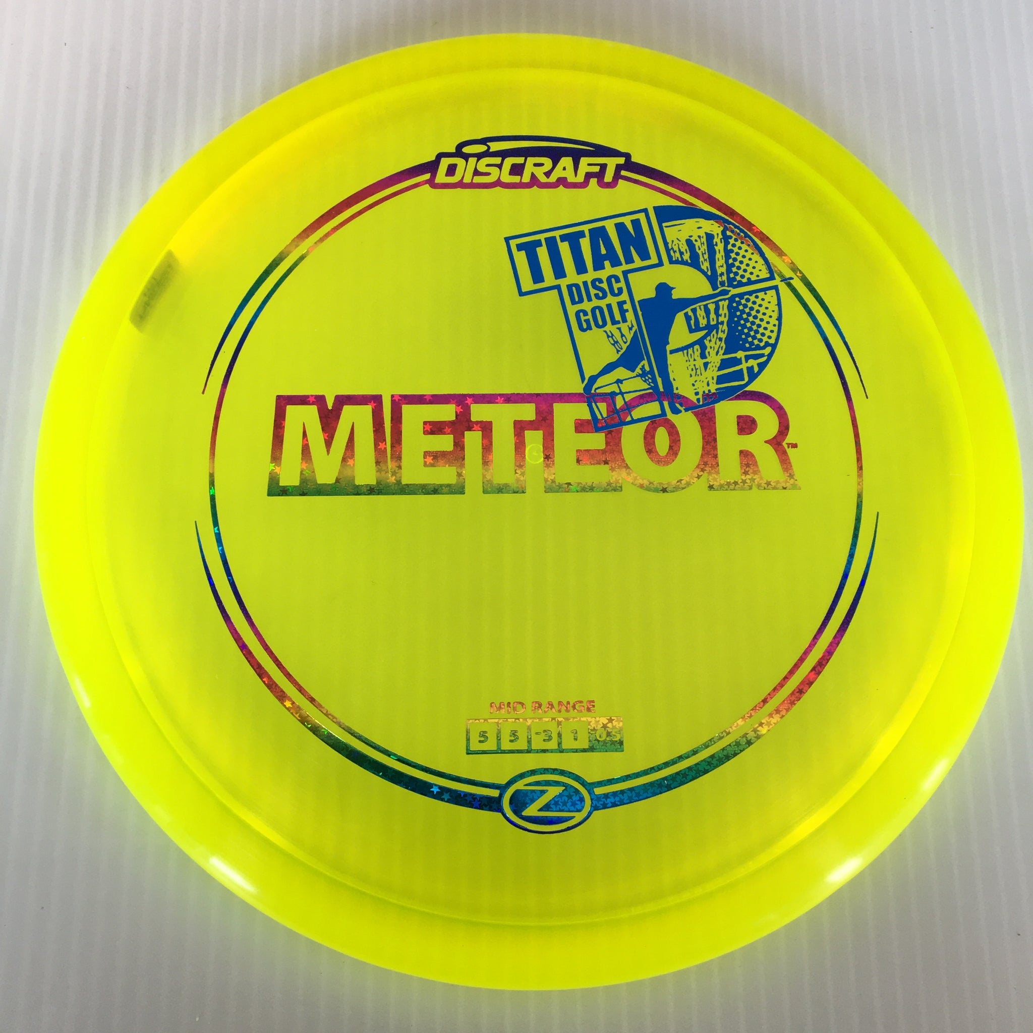 Discraft Z Meteor 5/5/-3/1 Titan Disc Golf Overstamp