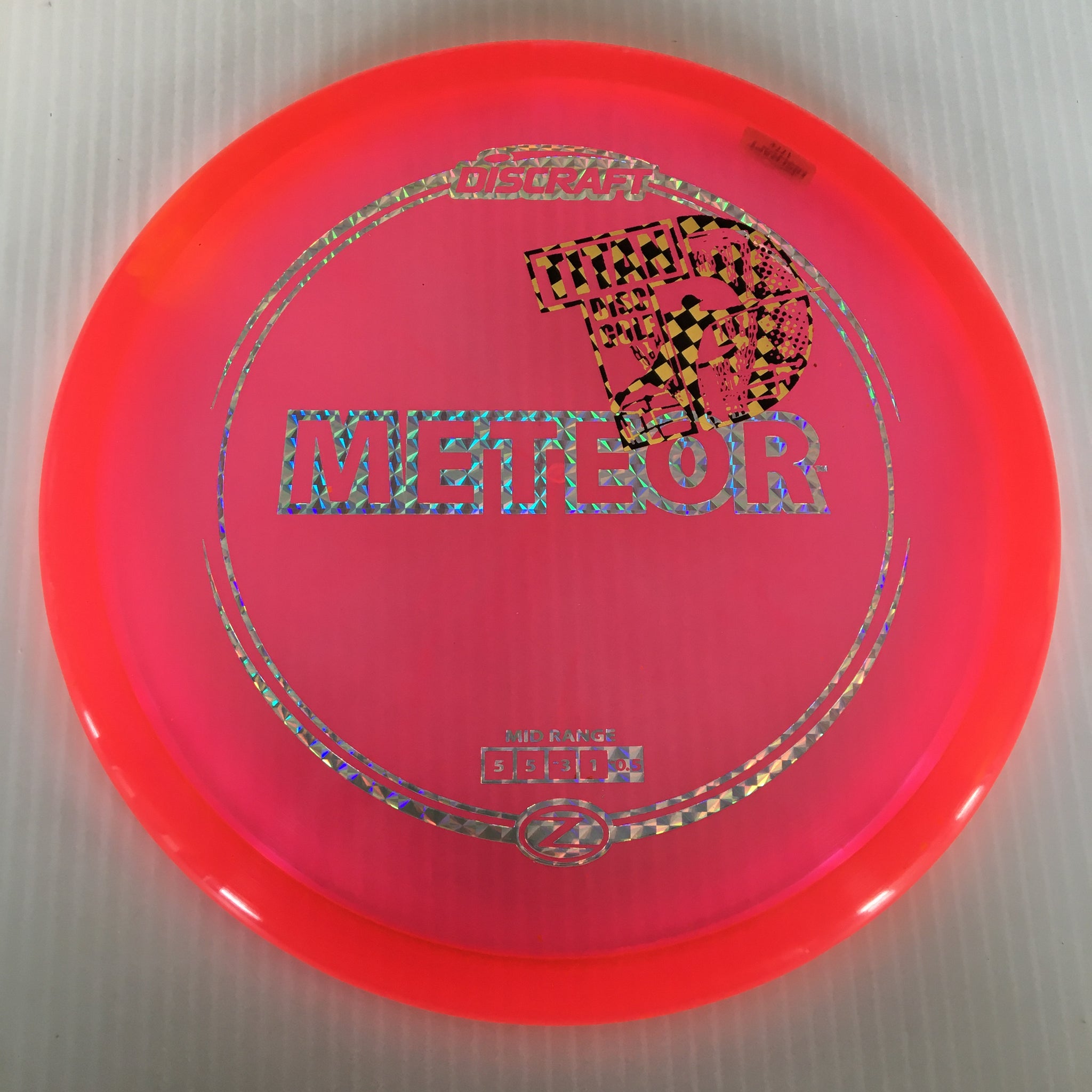 Discraft Z Meteor 5/5/-3/1 Titan Disc Golf Overstamp