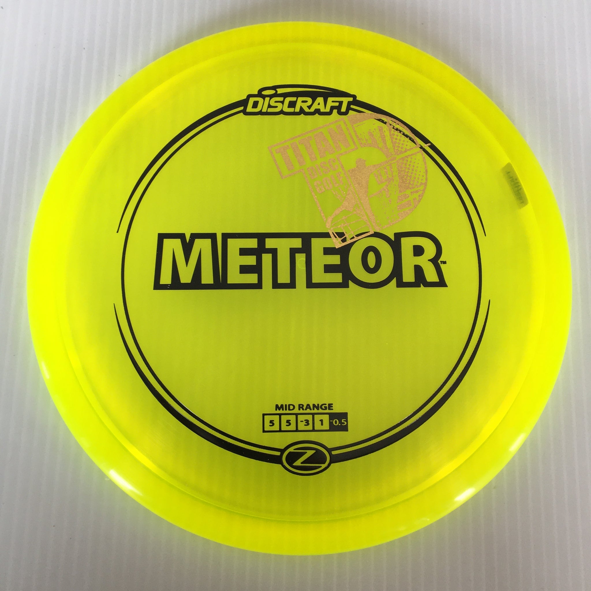 Discraft Z Meteor 5/5/-3/1 Titan Disc Golf Overstamp