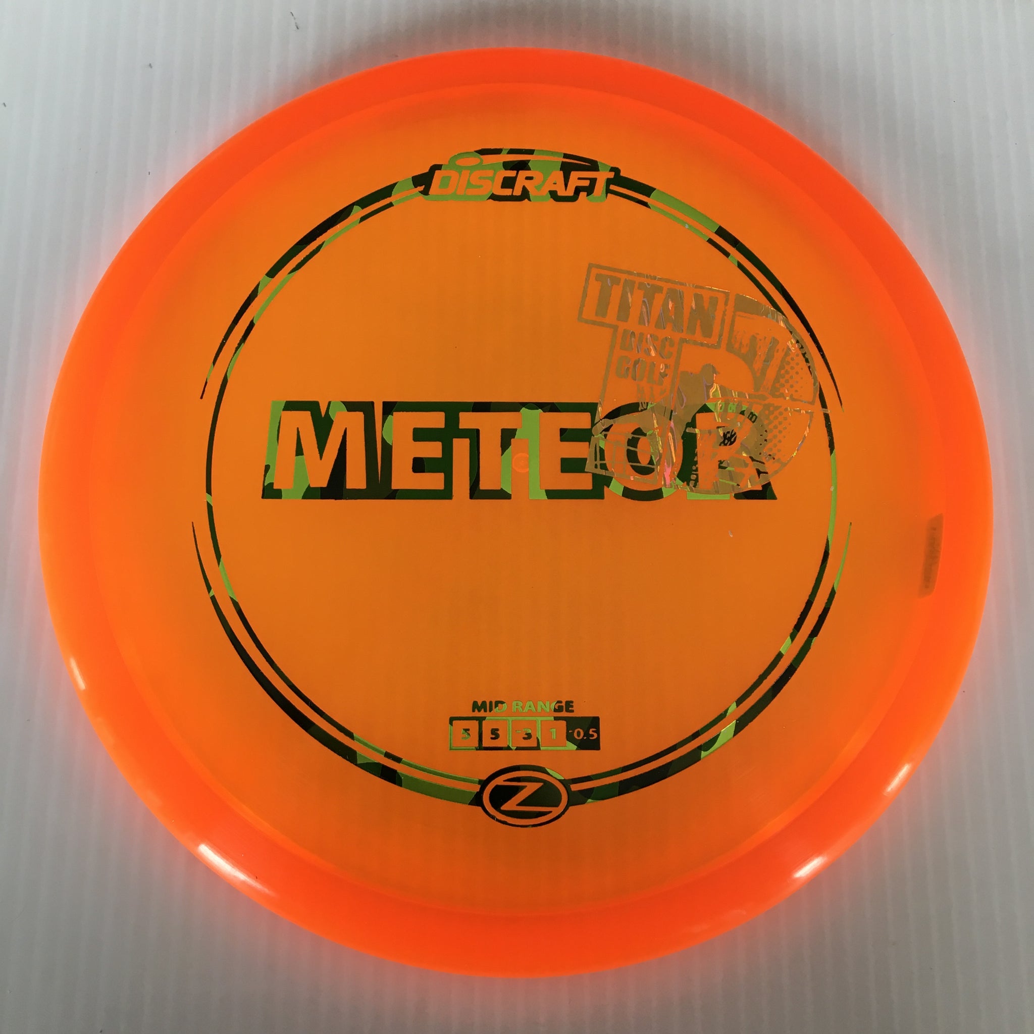 Discraft Z Meteor 5/5/-3/1 Titan Disc Golf Overstamp