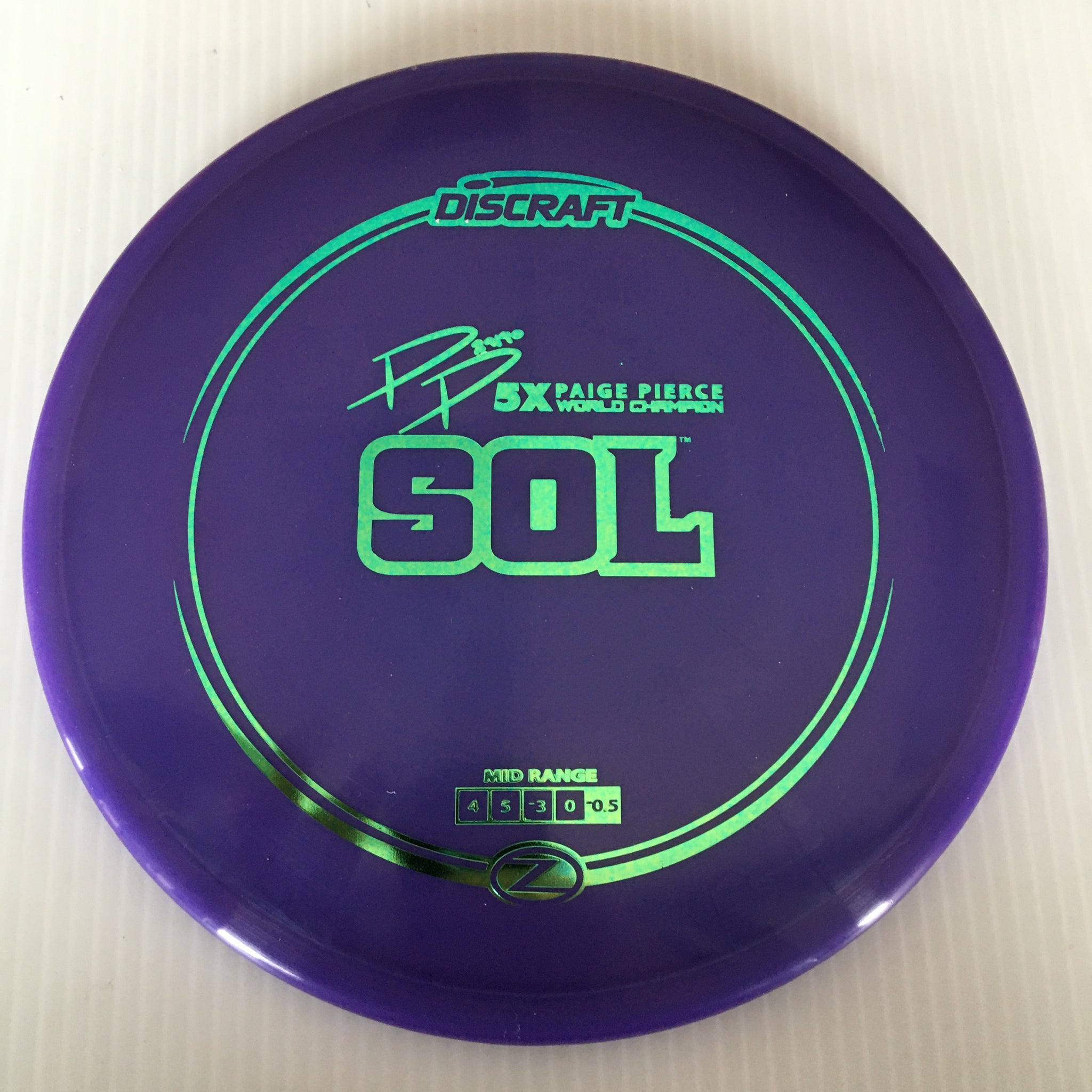 Discraft 5x Paige Pierce Z Sol 4/5/-3/0