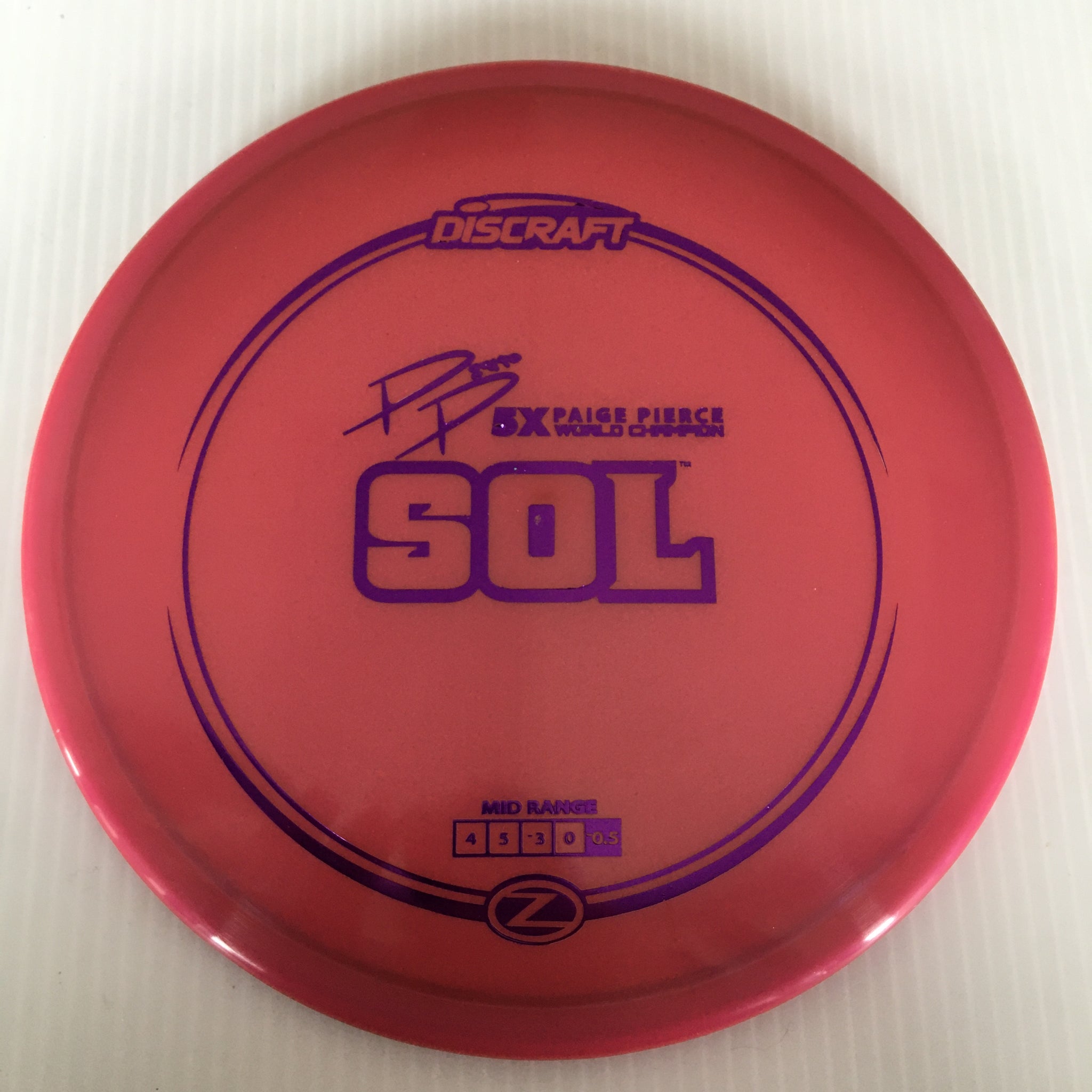 Discraft 5x Paige Pierce Z Sol 4/5/-3/0