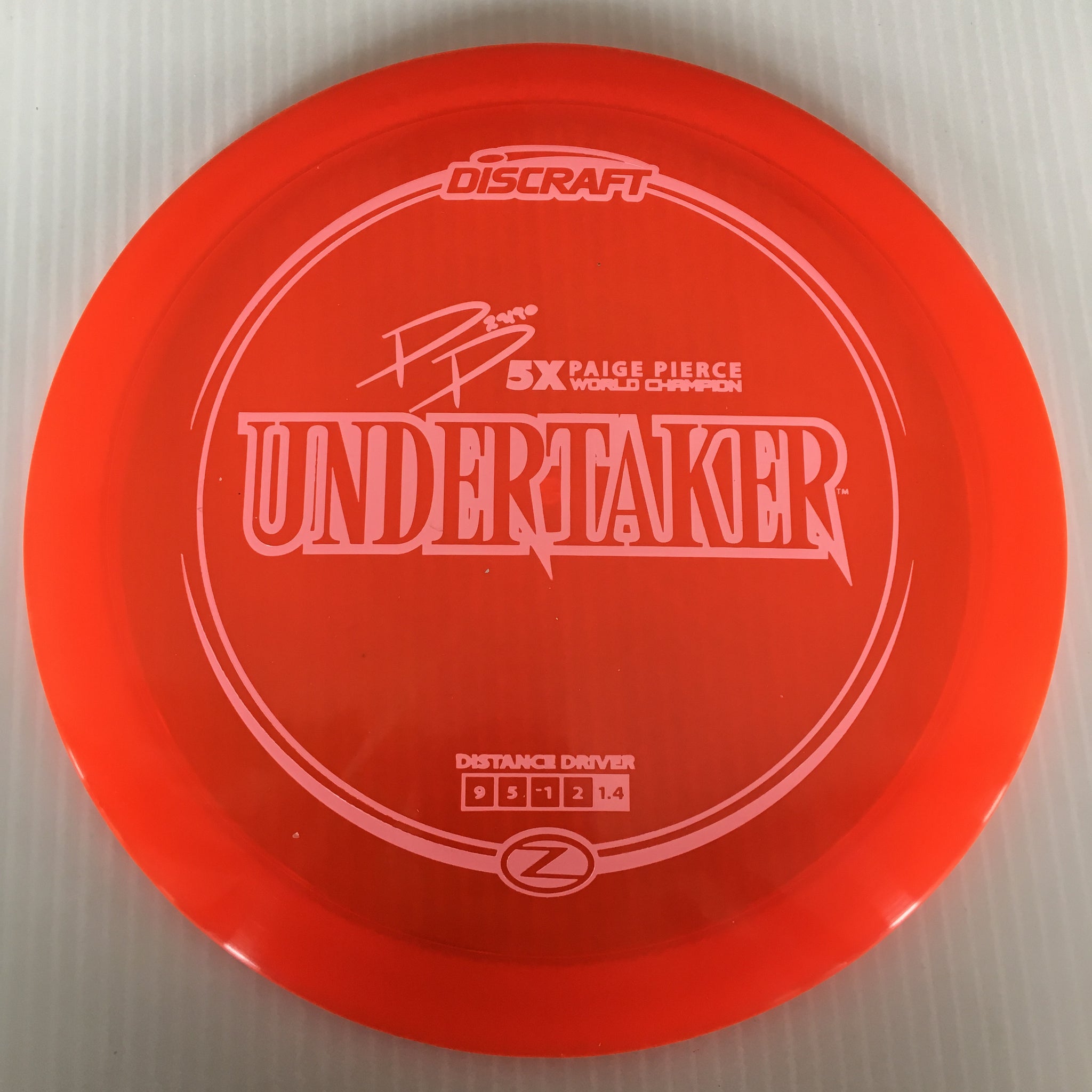 Discraft 5x Paige Pierce Z Undertaker 9/5/-1/2