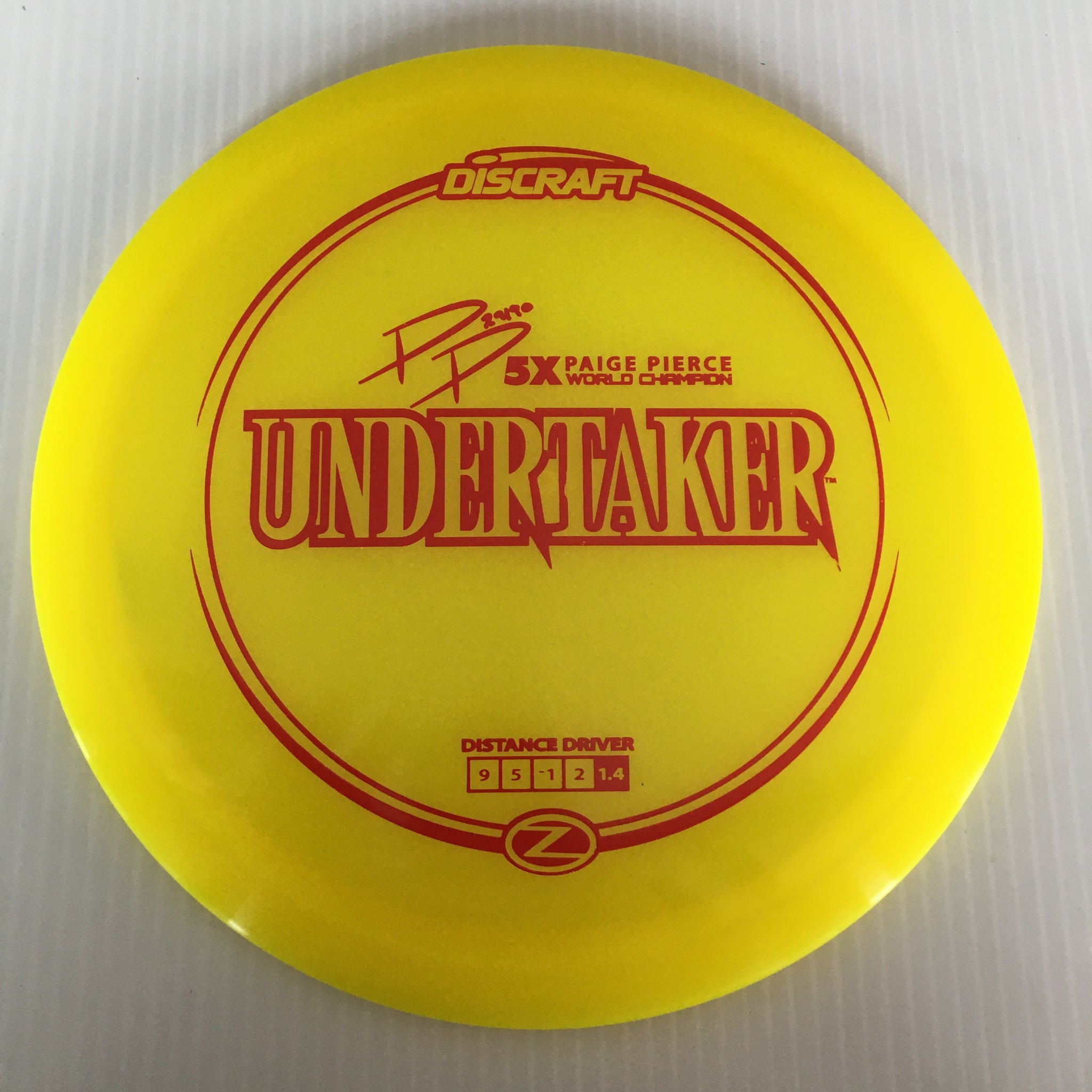 Discraft 5x Paige Pierce Z Undertaker 9/5/-1/2