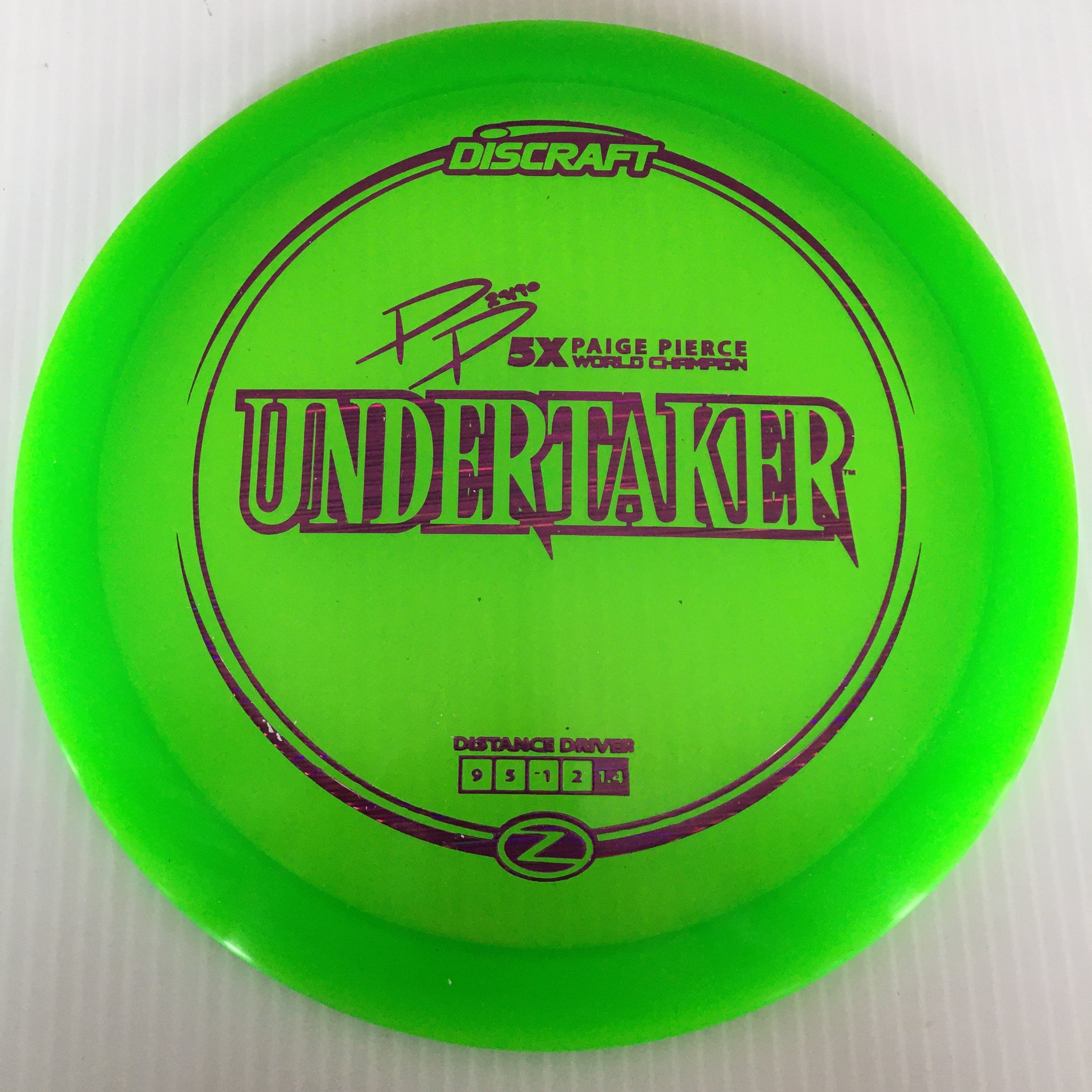Discraft 5x Paige Pierce Z Undertaker 9/5/-1/2