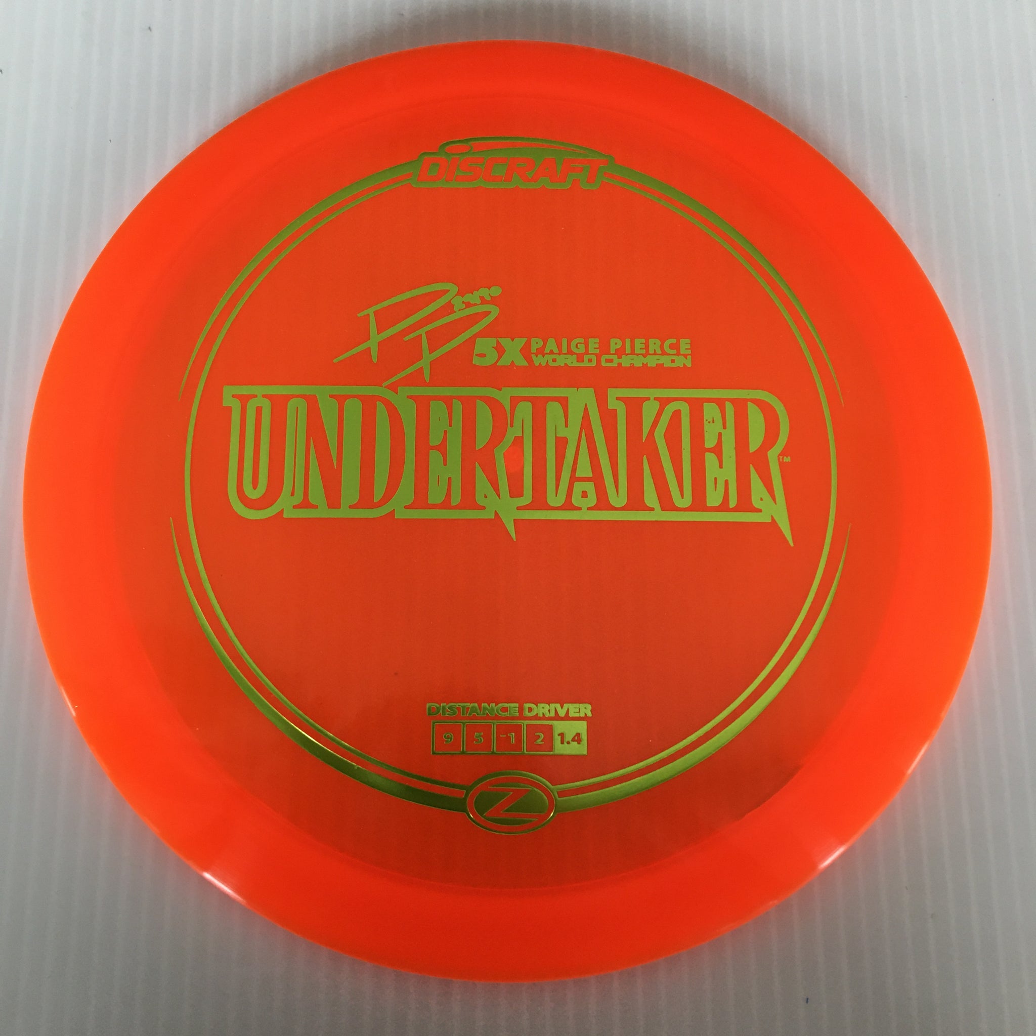 Discraft 5x Paige Pierce Z Undertaker 9/5/-1/2