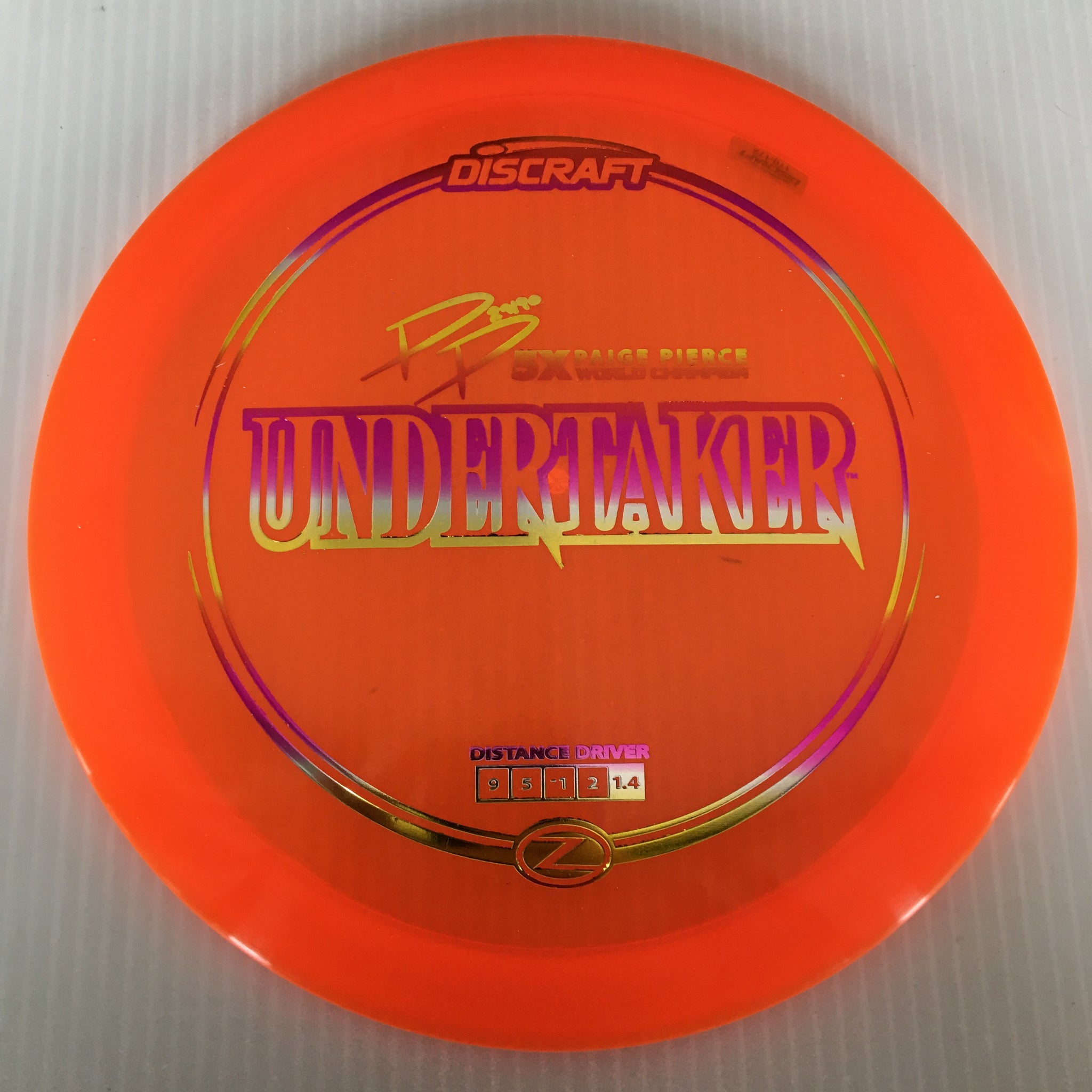 Discraft 5x Paige Pierce Z Undertaker 9/5/-1/2