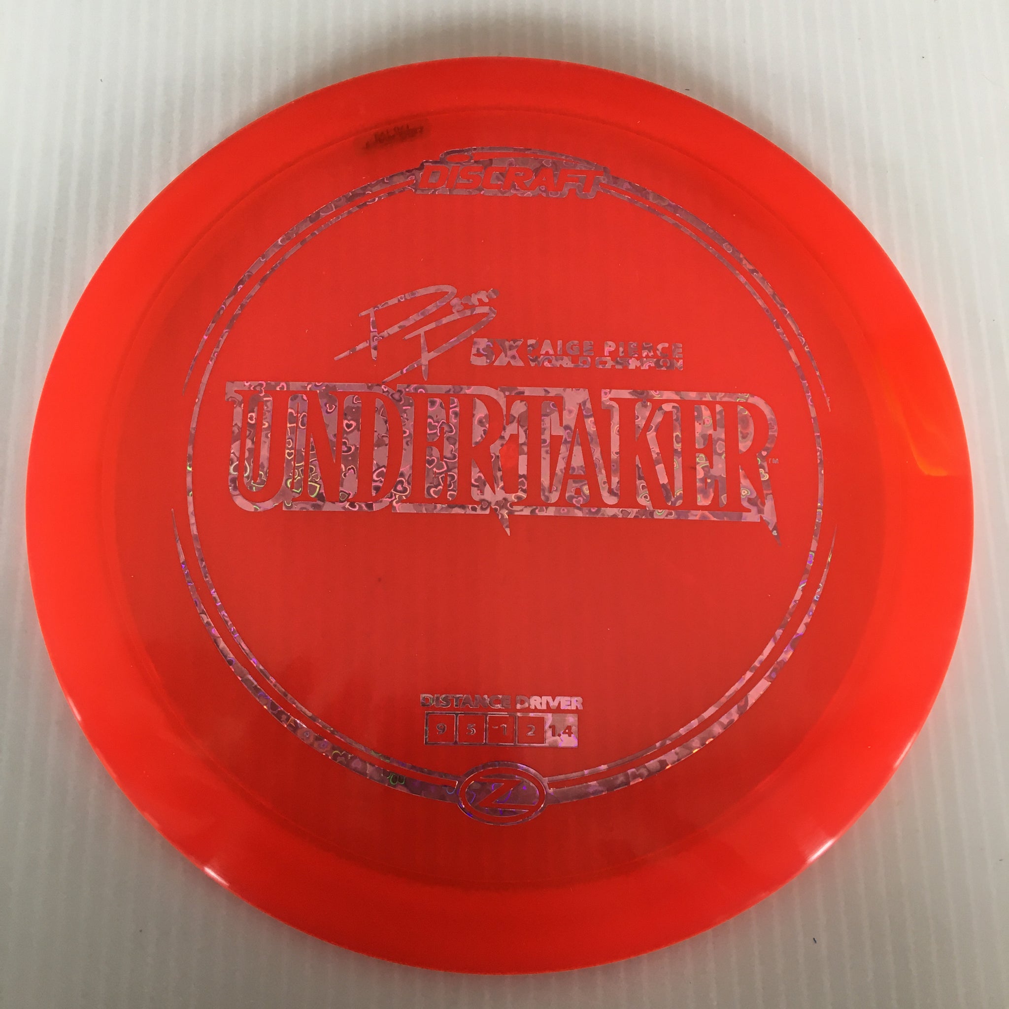Discraft 5x Paige Pierce Z Undertaker 9/5/-1/2
