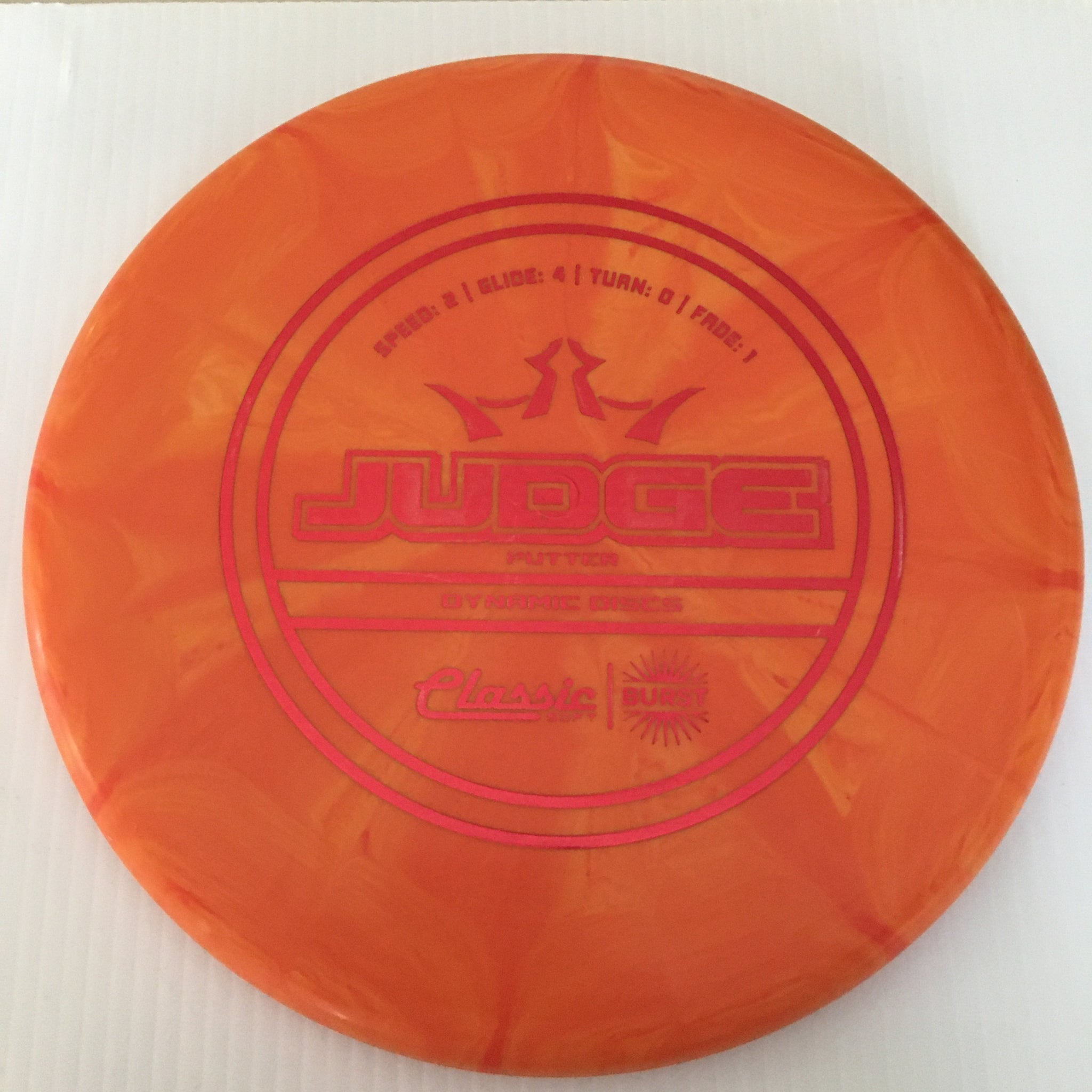 Dynamic Discs Classic Soft Burst Judge 2/4/0/1