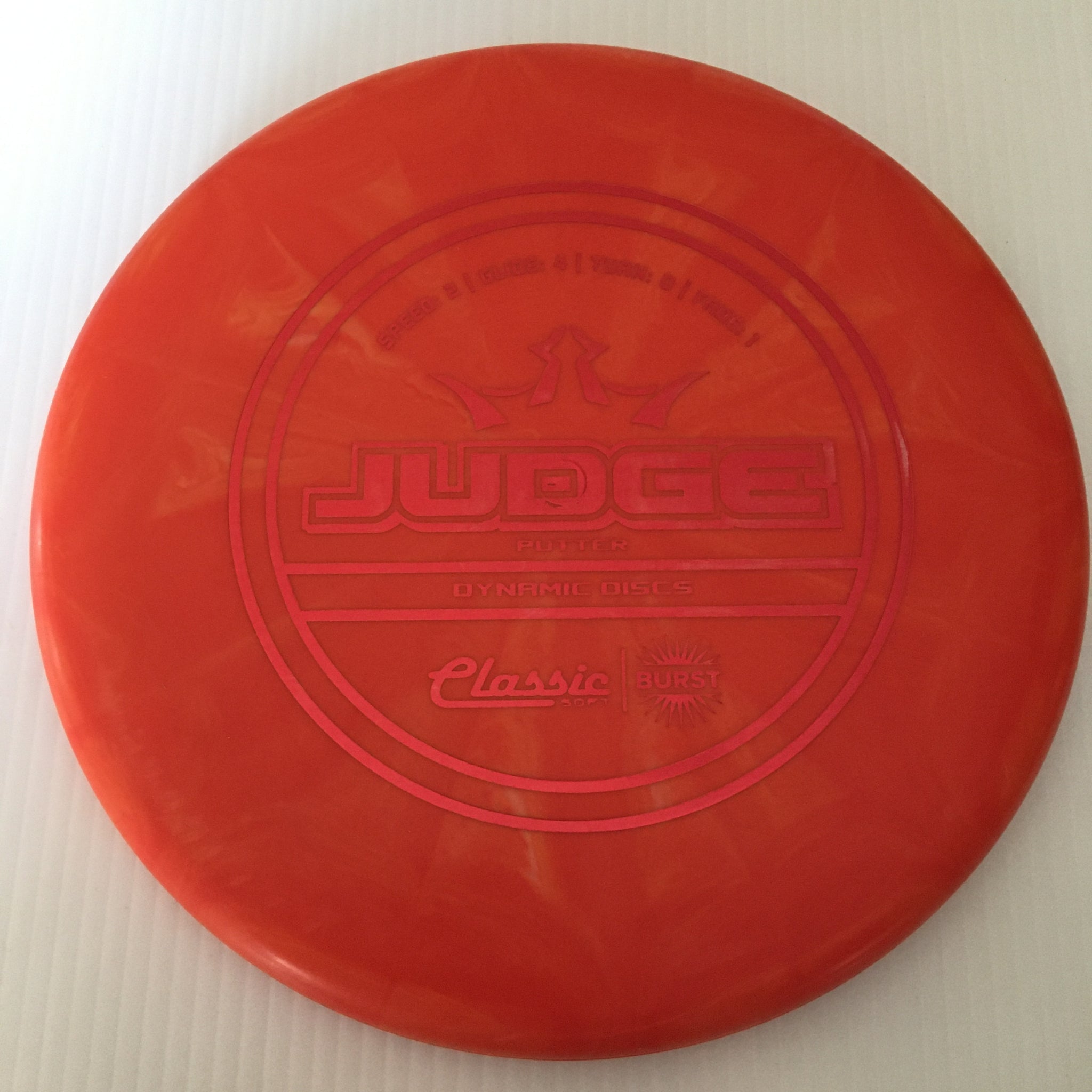 Dynamic Discs Classic Soft Burst Judge 2/4/0/1