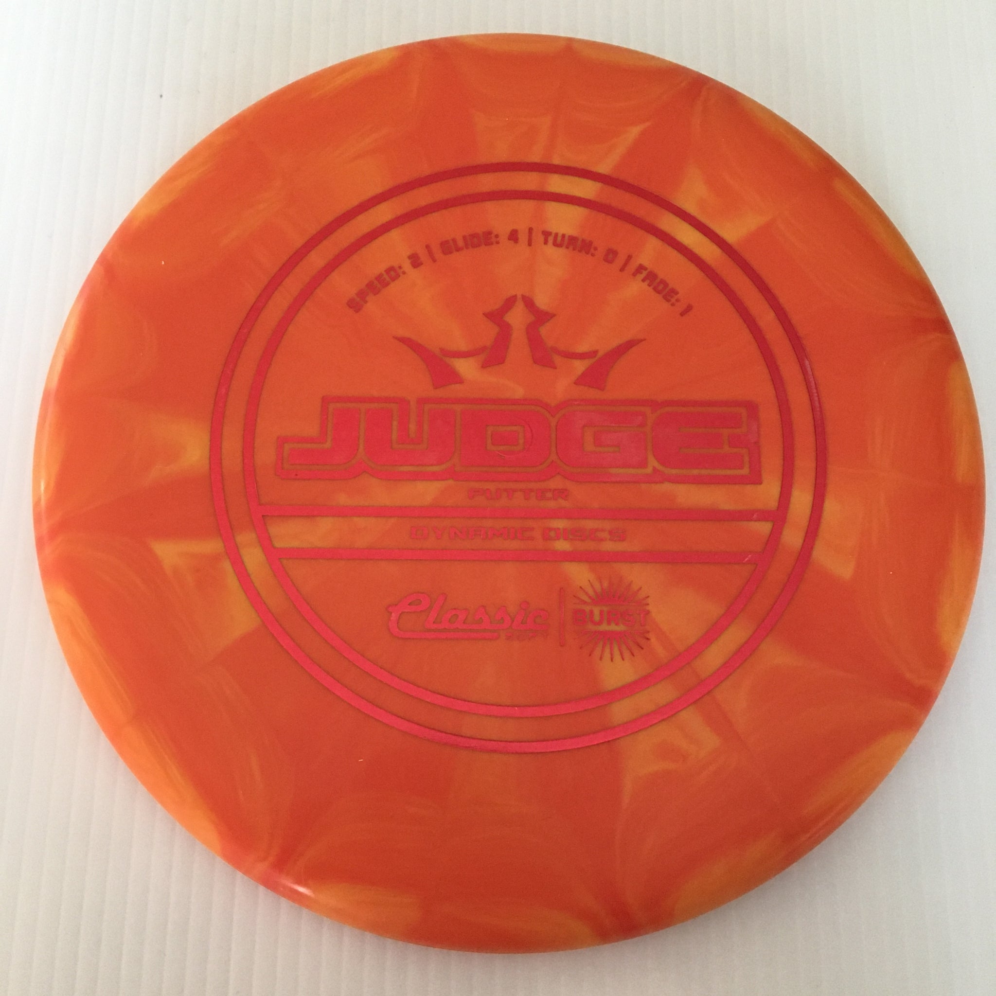 Dynamic Discs Classic Soft Burst Judge 2/4/0/1