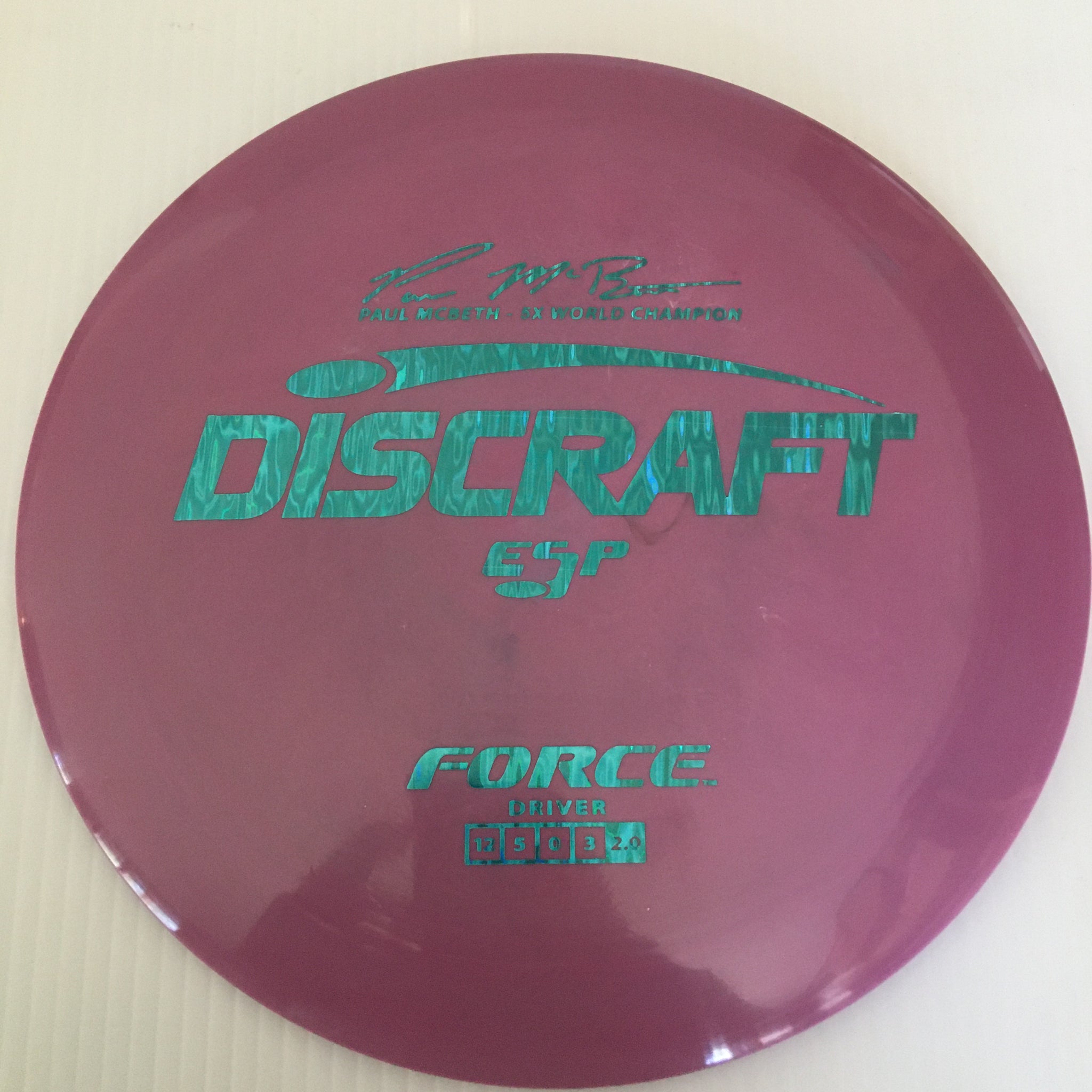 Discraft 5x Paul McBeth ESP Force 12/5/0/3 (170-172 grams)