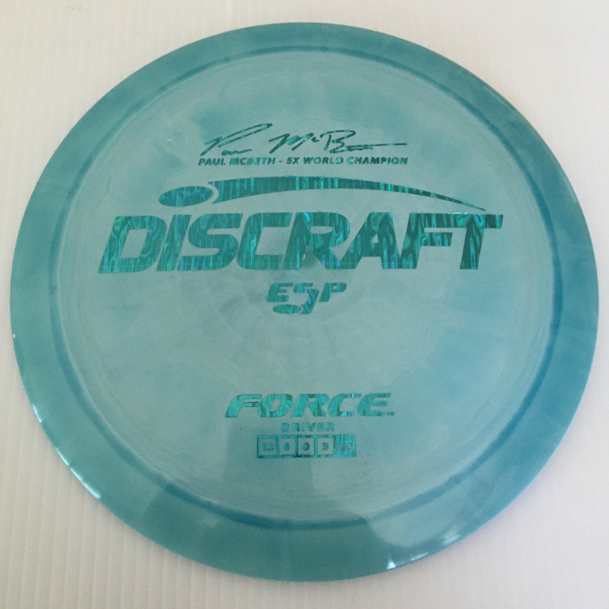 Discraft 5x Paul McBeth ESP Force 12/5/0/3 (170-172 grams)