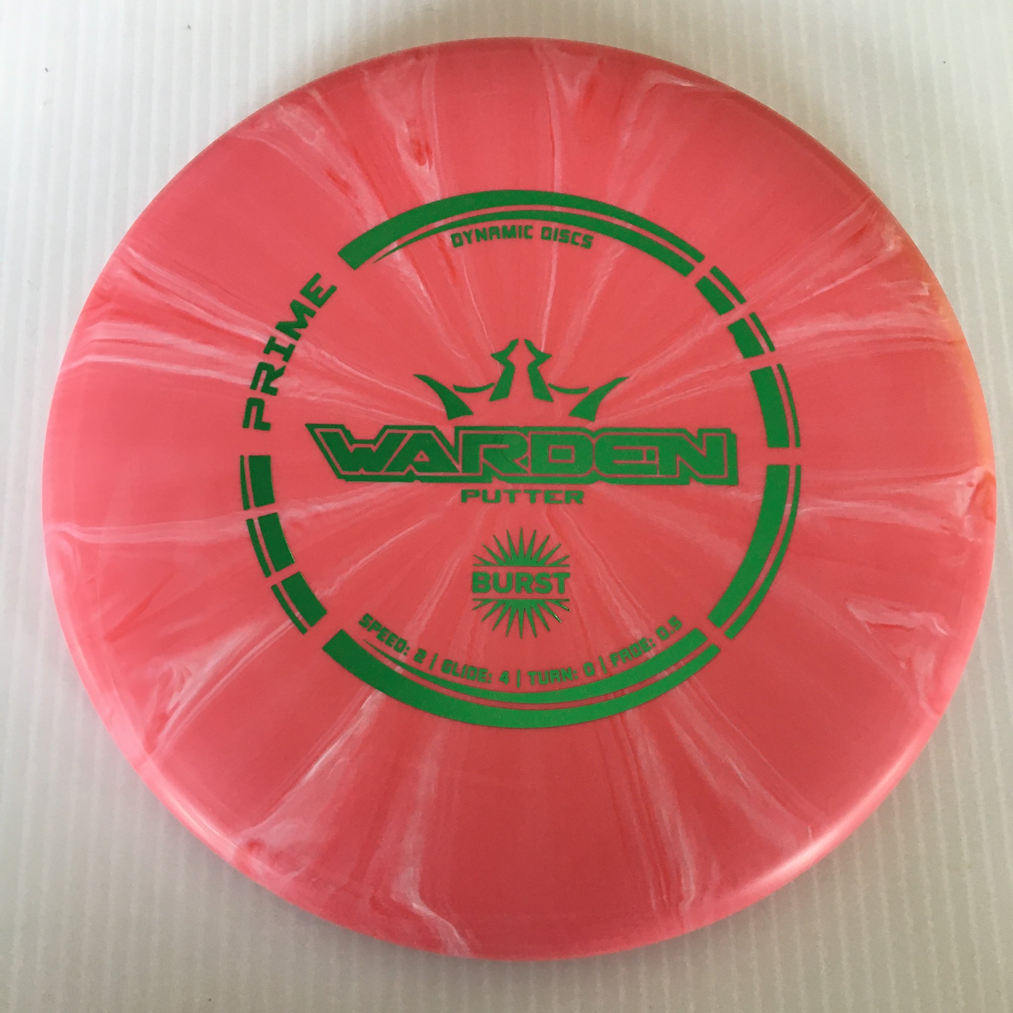 Dynamic Discs Prime Burst Warden 2/4/0/0.5