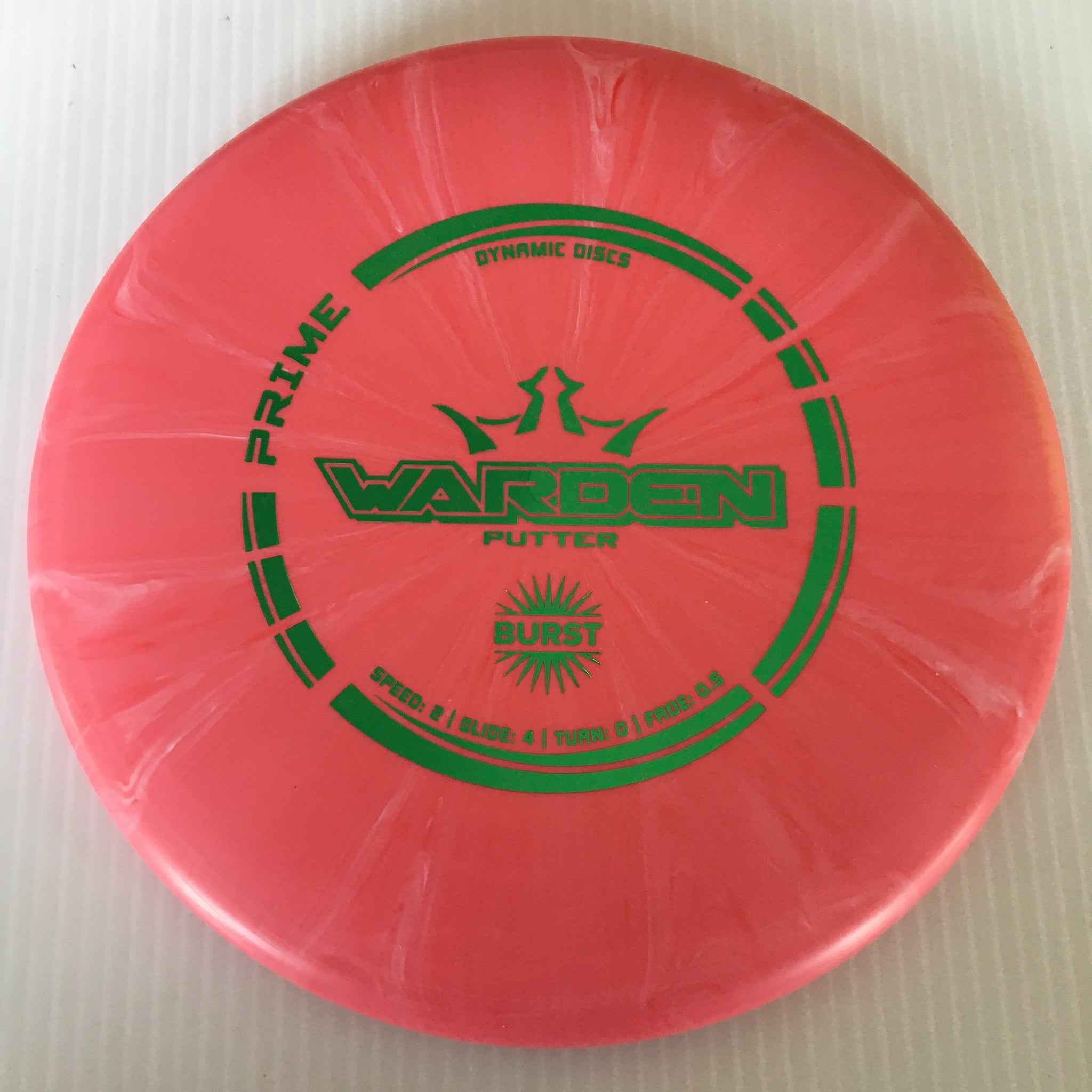 Dynamic Discs Prime Burst Warden 2/4/0/0.5