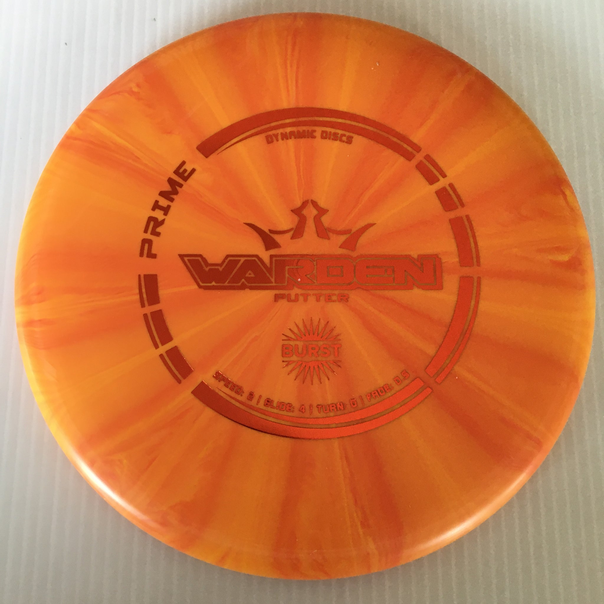 Dynamic Discs Prime Burst Warden 2/4/0/0.5