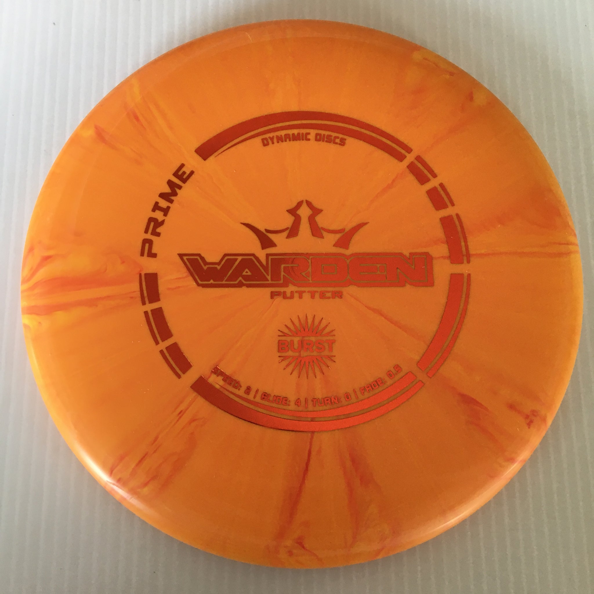 Dynamic Discs Prime Burst Warden 2/4/0/0.5