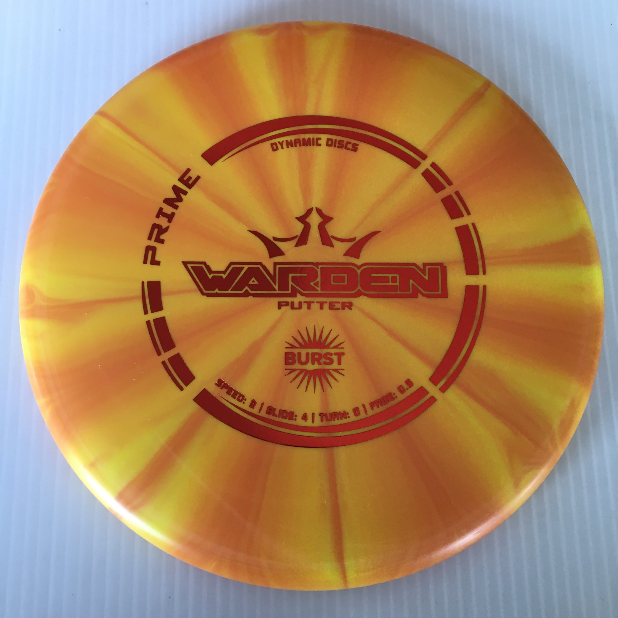 Dynamic Discs Prime Burst Warden 2/4/0/0.5