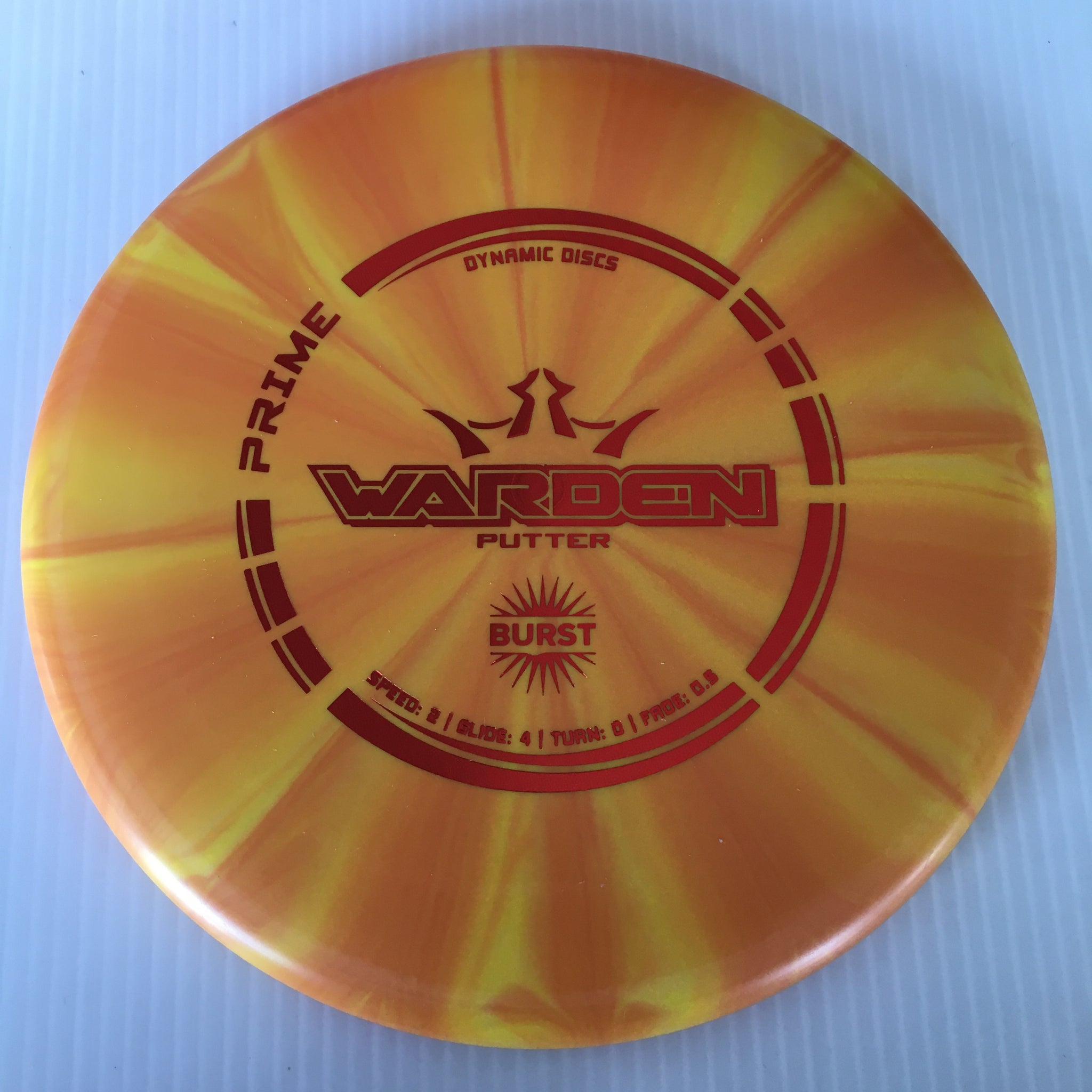 Dynamic Discs Prime Burst Warden 2/4/0/0.5