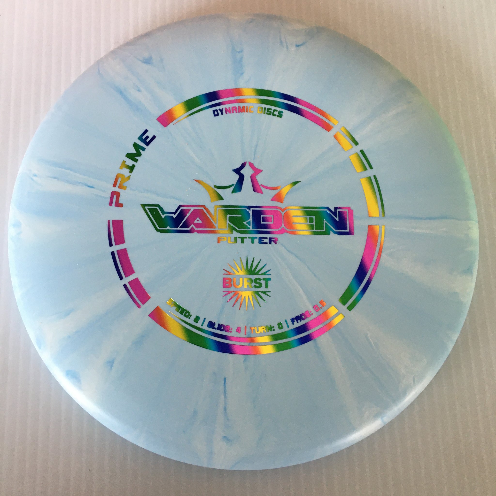 Dynamic Discs Prime Burst Warden 2/4/0/0.5