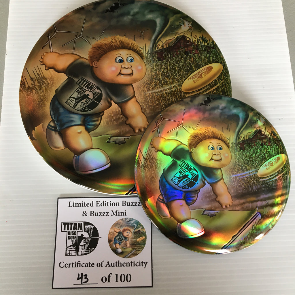 Discraft Michael Barnards's Titan Disc Golf "All Weather Buzzz" Limited Edition Full Foil Buzzz + Mini Buzzz Set