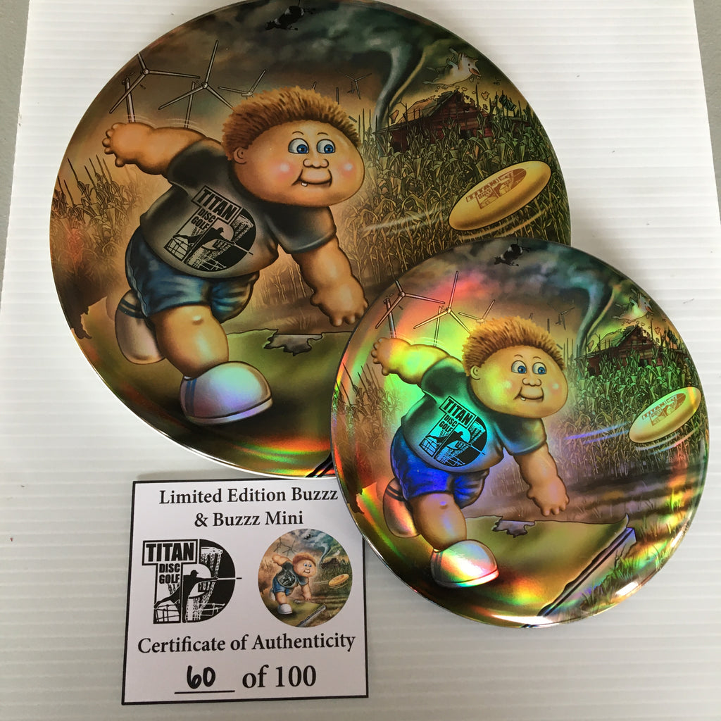 Discraft Michael Barnards's Titan Disc Golf "All Weather Buzzz" Limited Edition Full Foil Buzzz + Mini Buzzz Set