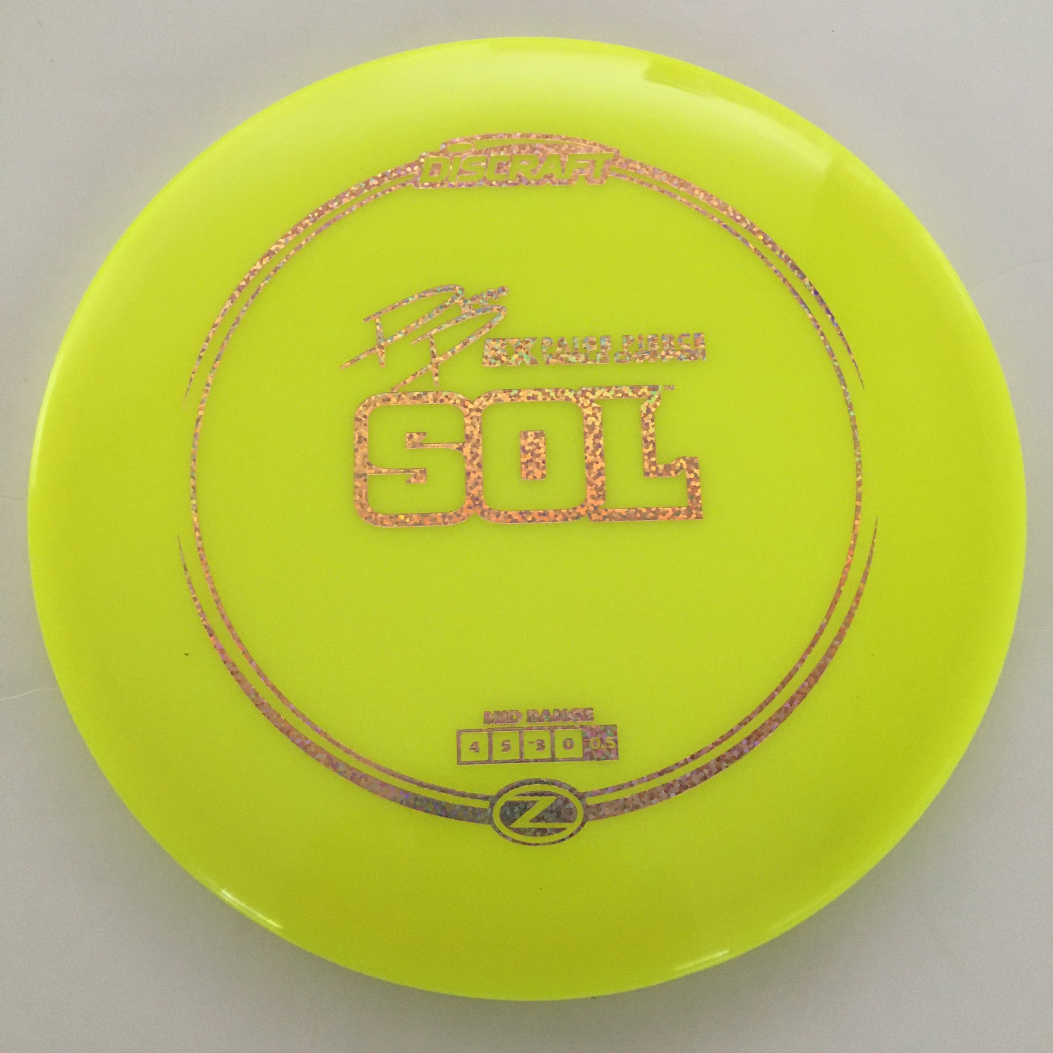 Discraft 5x Paige Pierce Z Sol 4/5/-3/0