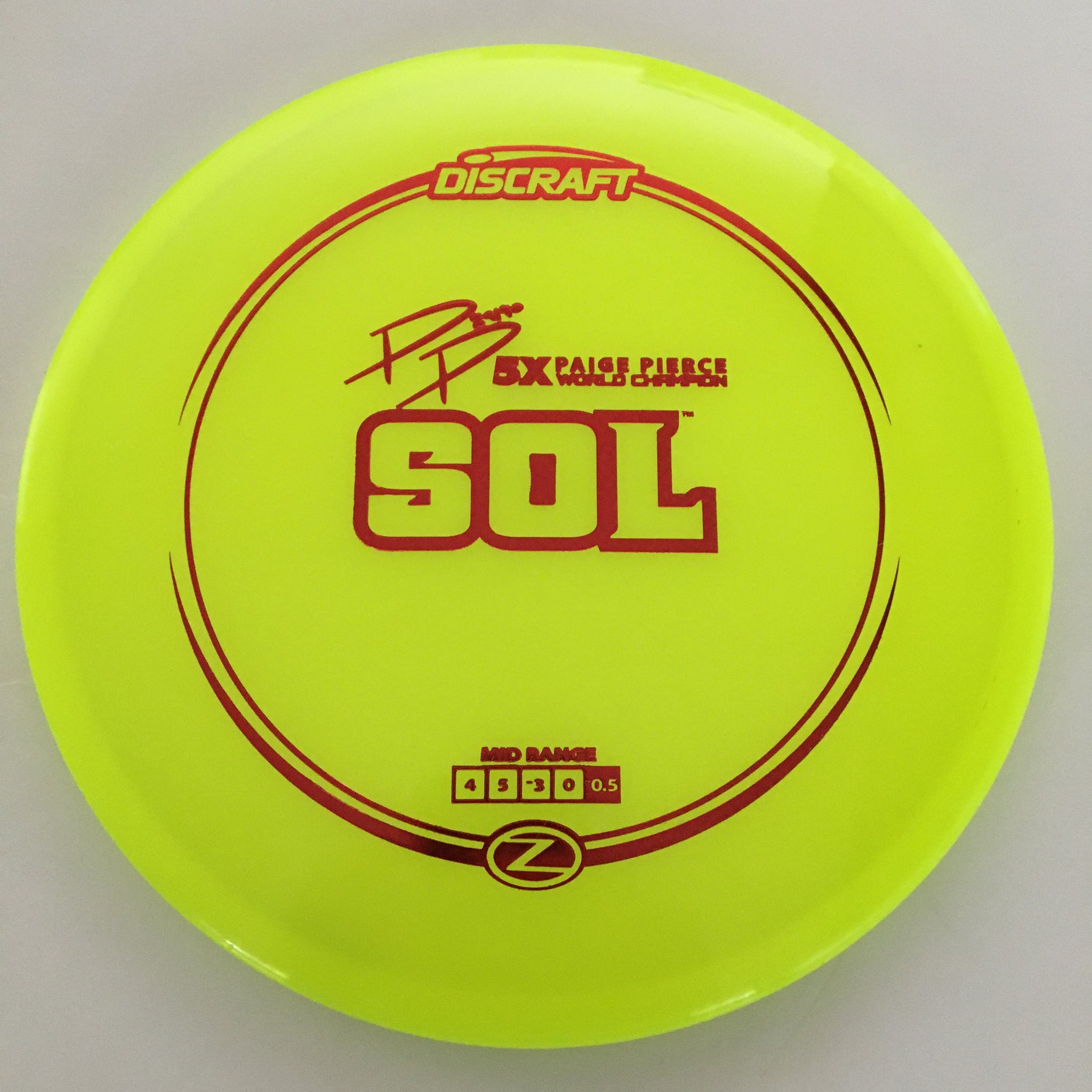 Discraft 5x Paige Pierce Z Sol 4/5/-3/0