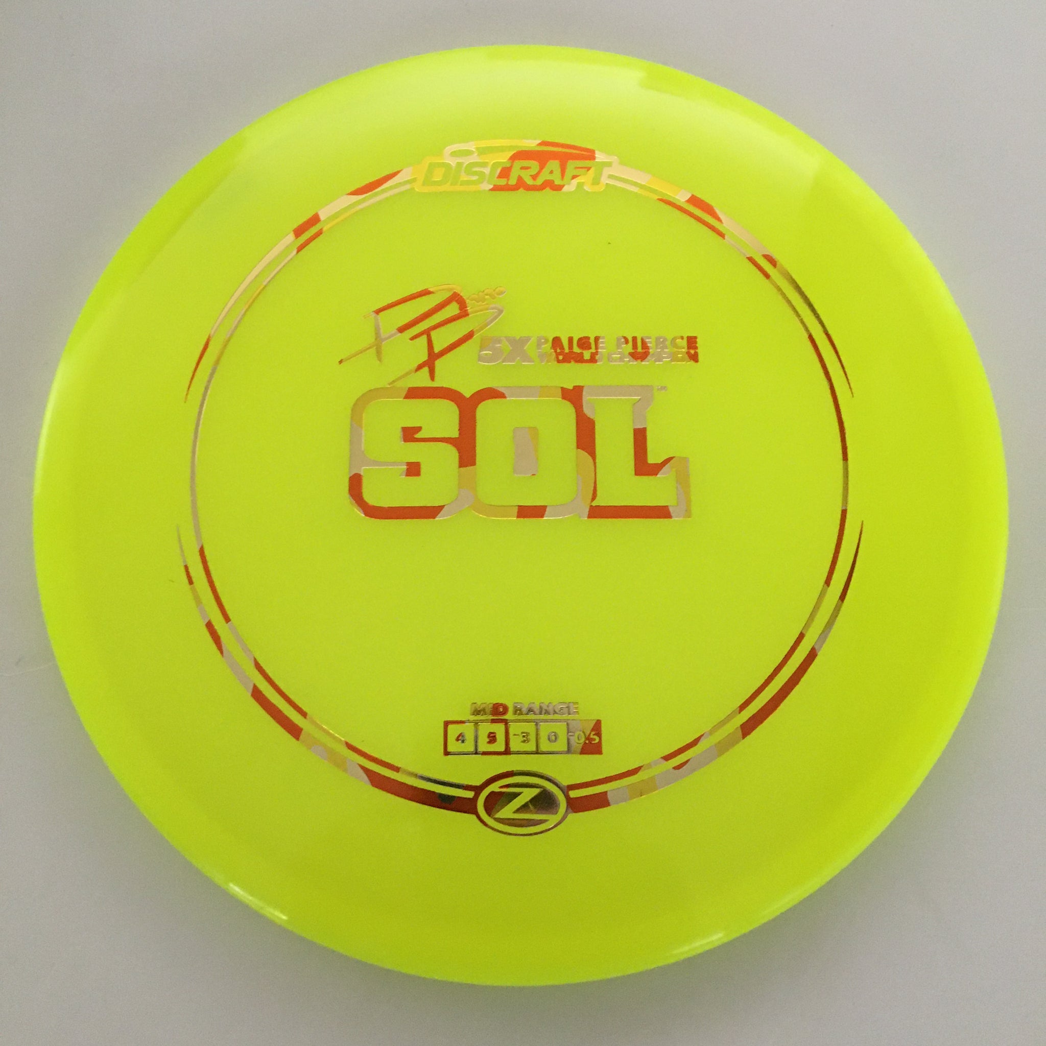 Discraft 5x Paige Pierce Z Sol 4/5/-3/0