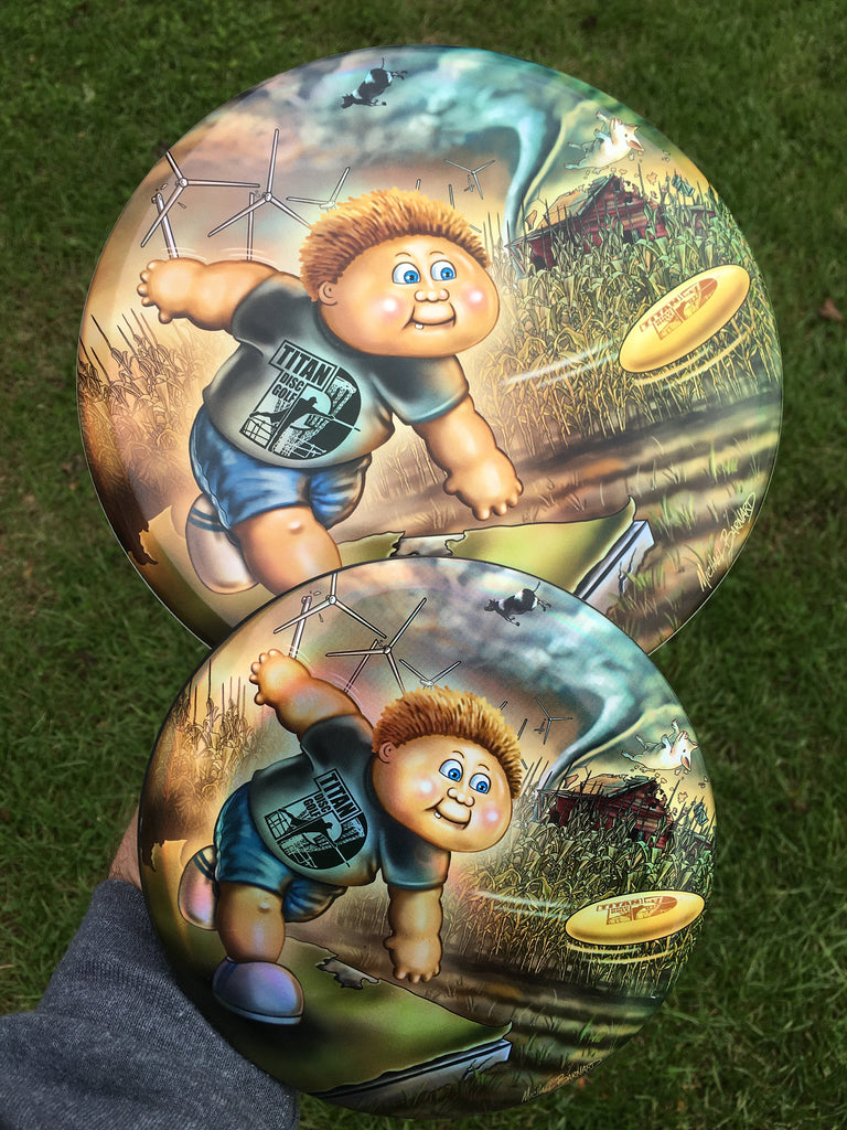 Discraft Michael Barnards's Titan Disc Golf "All Weather Buzzz" Limited Edition Full Foil Buzzz + Mini Buzzz Set