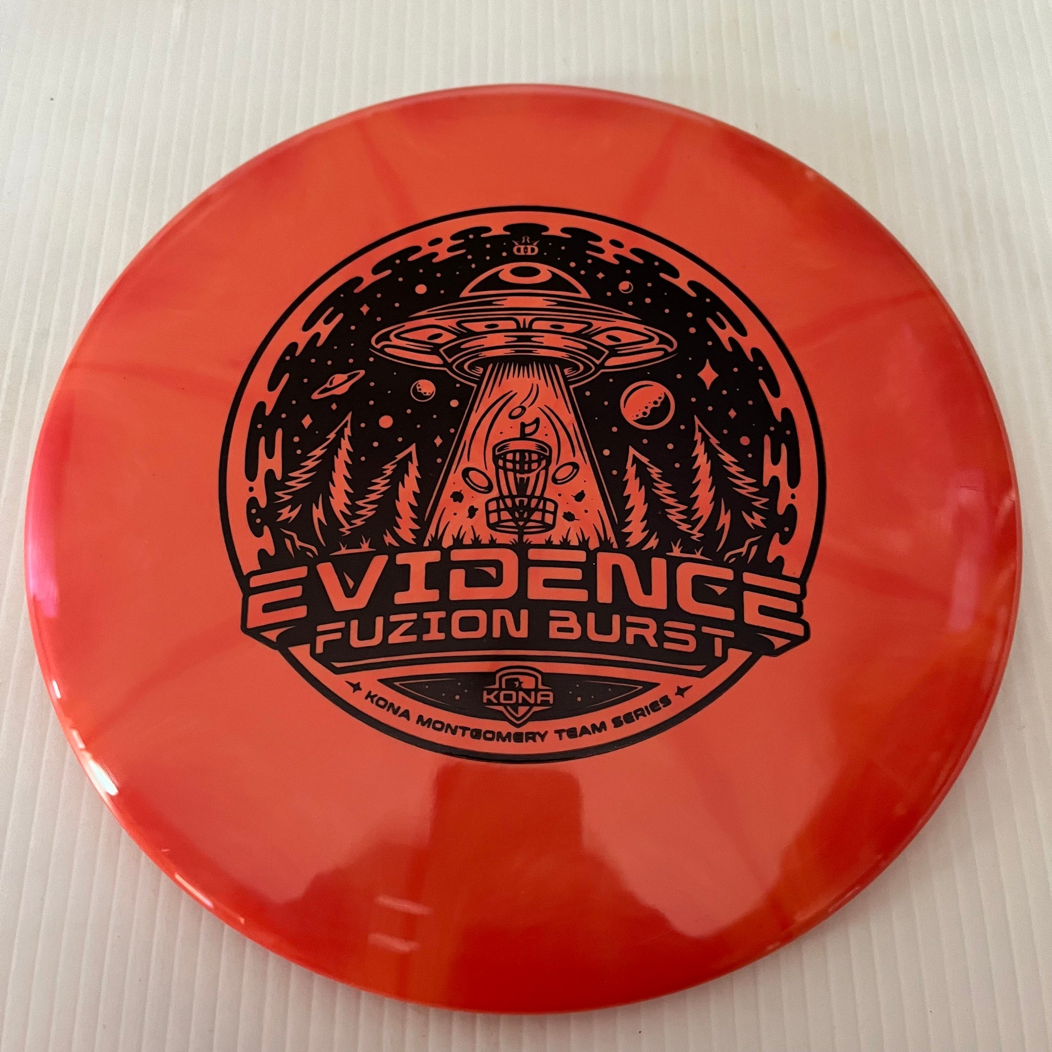 Dynamic Discs 2023 Kona Montgomery Team Series Fuzion Burst Evidence 5/5/-1/0