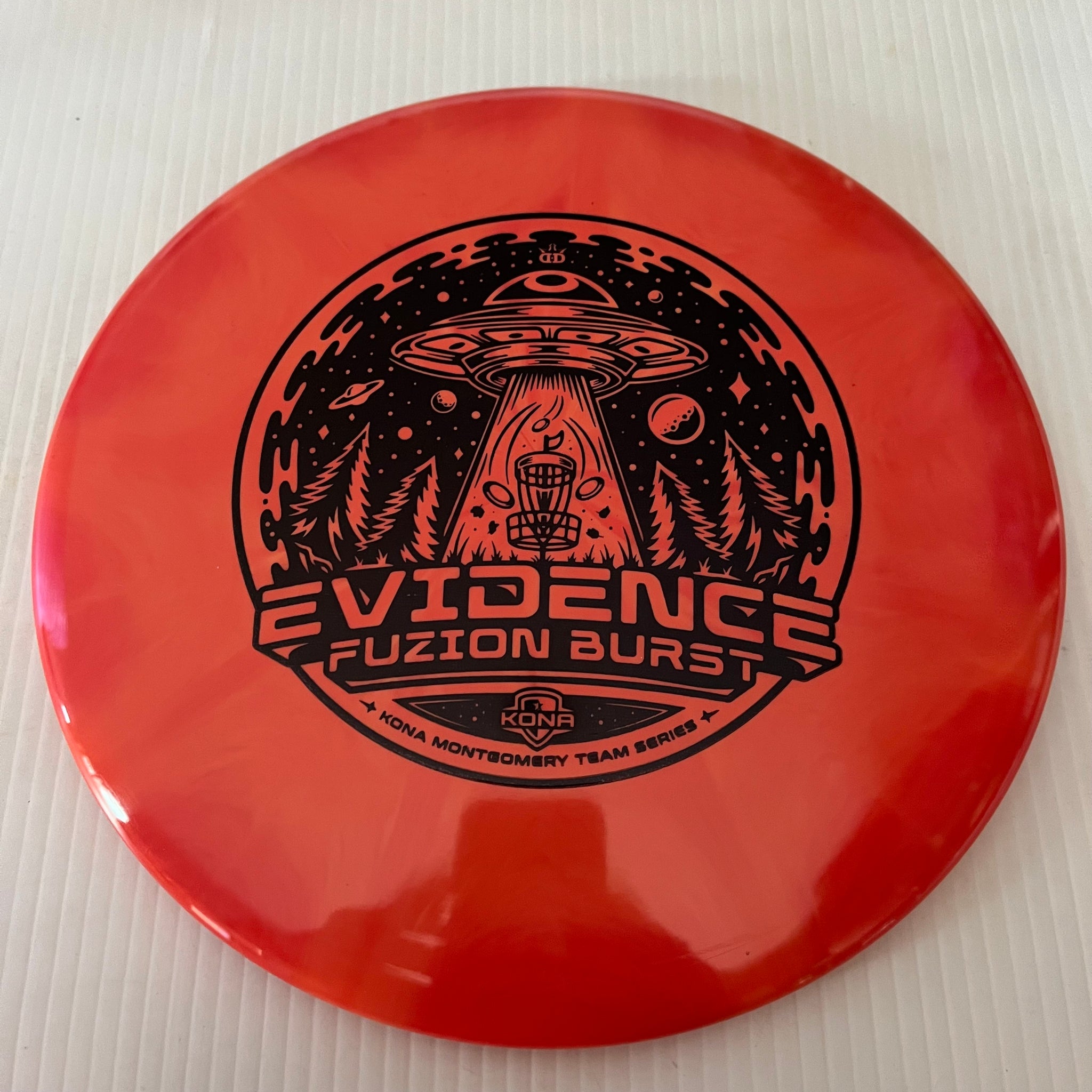 Dynamic Discs 2023 Kona Montgomery Team Series Fuzion Burst Evidence 5/5/-1/0