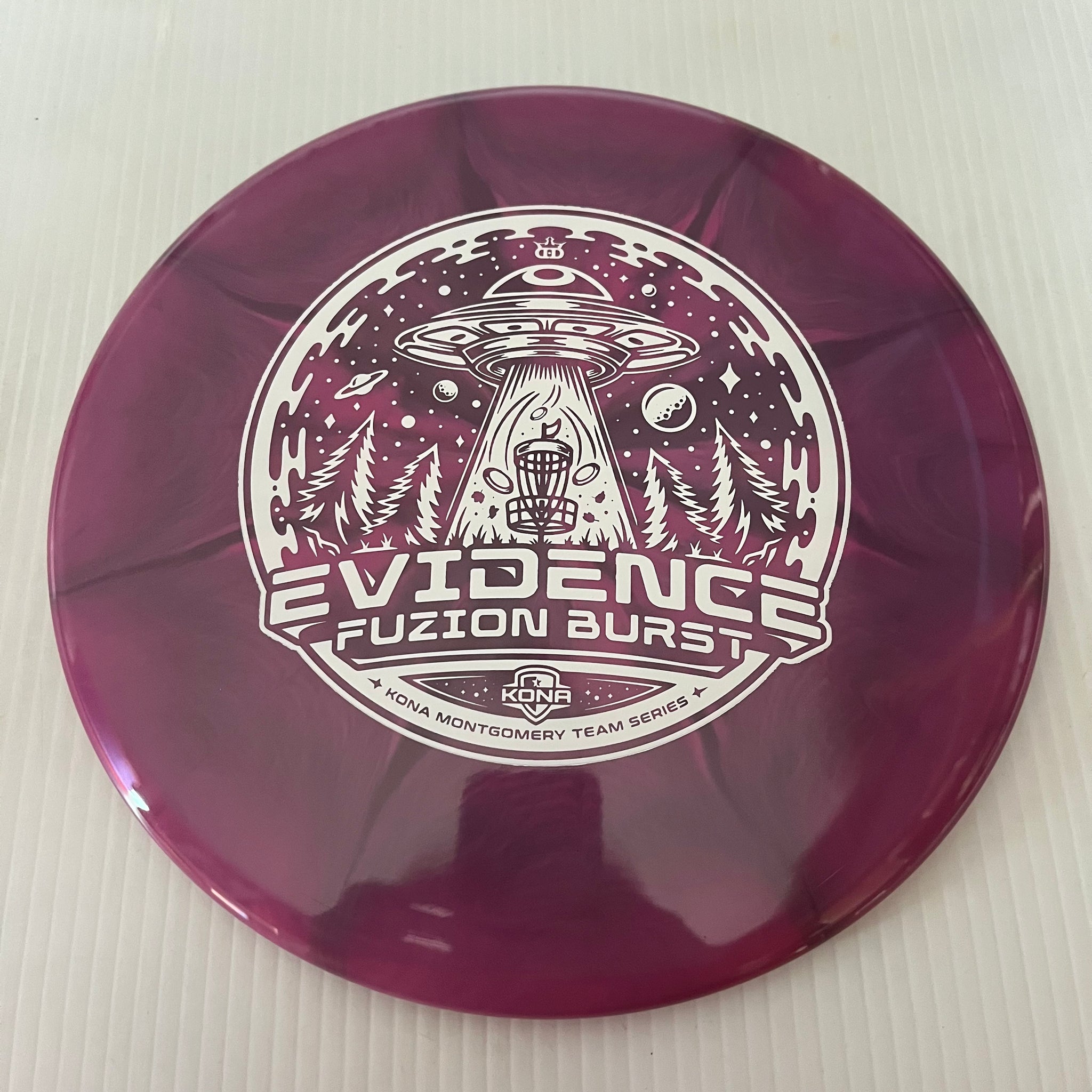 Dynamic Discs 2023 Kona Montgomery Team Series Fuzion Burst Evidence 5/5/-1/0