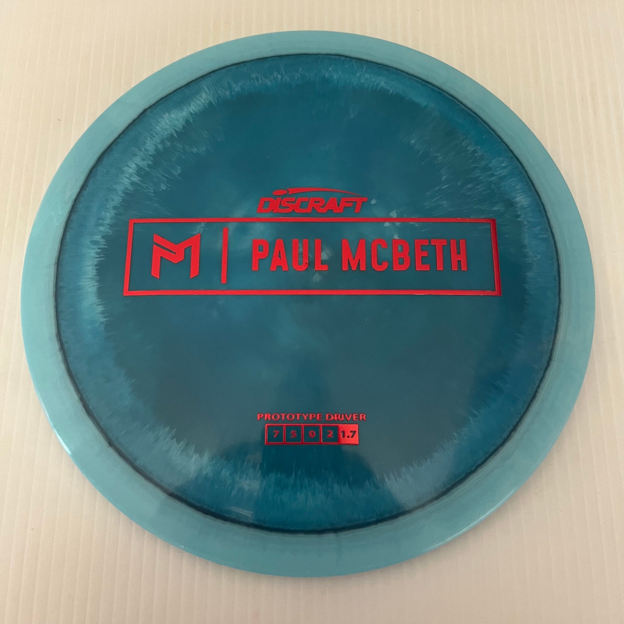 Discraft Paul McBeth Prototype Swirly ESP Athena 7/5/0/2