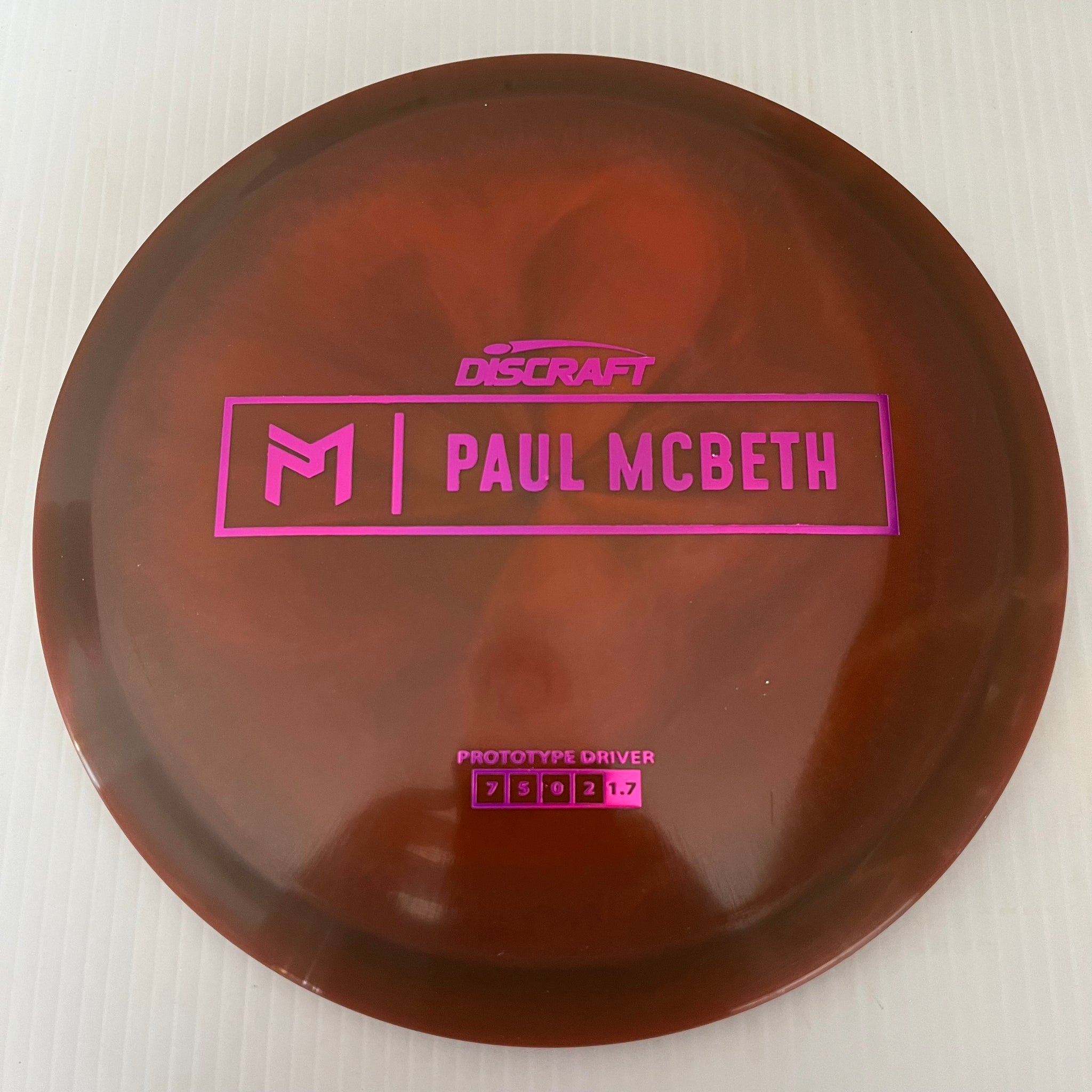 Discraft Paul McBeth Prototype Swirly ESP Athena 7/5/0/2