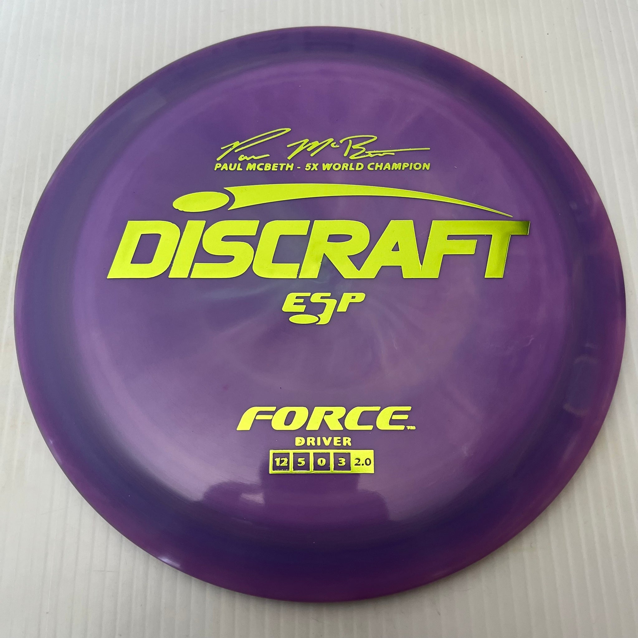 Discraft 5x Paul McBeth ESP Force 12/5/0/3 (170-172 grams)