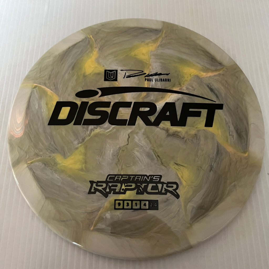 Discraft 2023 Paul Ulibarri Swirly ESP Captain's Raptor 9/3/1/4 (Maxweight)