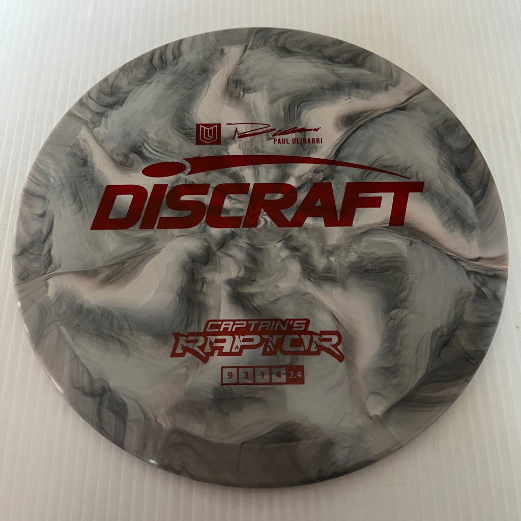 Discraft 2023 Paul Ulibarri Swirly ESP Captain's Raptor 9/3/1/4 (Maxweight)